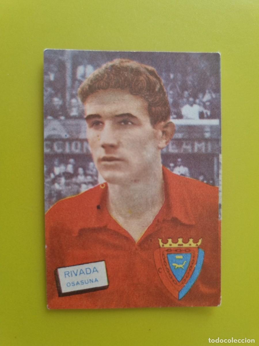 Cromos de f&uacute;tbol: CROMO FUTBOL FHER 61 62 1961 1962 NUNCA PEGADO SIN PEGAR RIVADA OSASUNA AR926