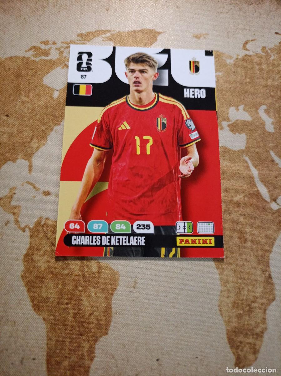 Fu&szlig;ball-Sticker: # B&eacute;lgica 67 CHARLES DE KETELAERE Adrenalyn WORLD cup 2026