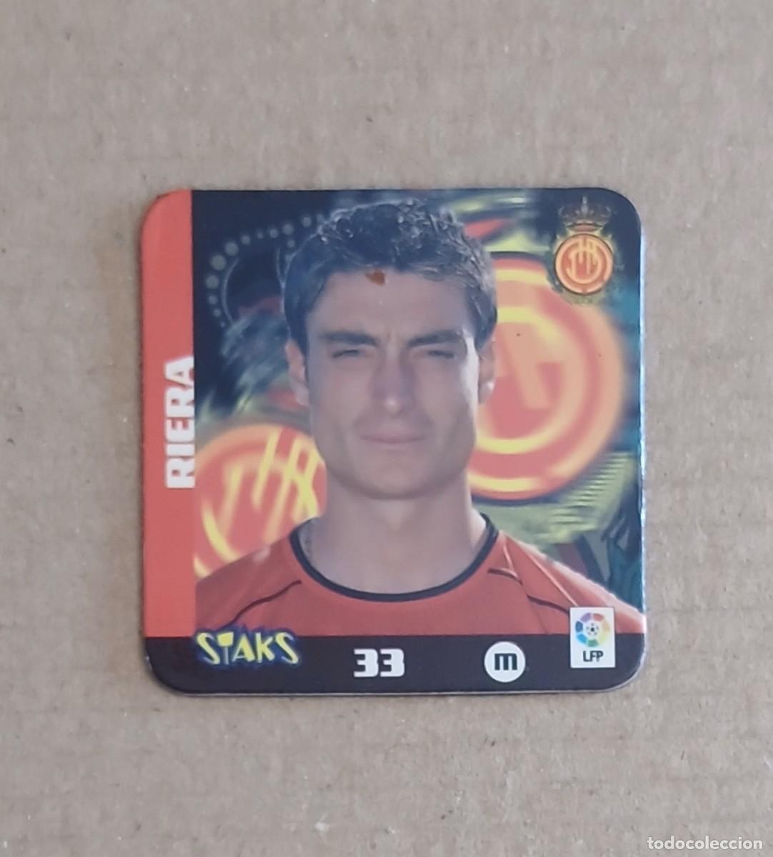Fu&szlig;ball-Sticker: STAK n&ordm; 33 RIERA REAL MALLORCA STAKS LA RAZ&Oacute;N LIGA 2003-2004 DE PANINI.