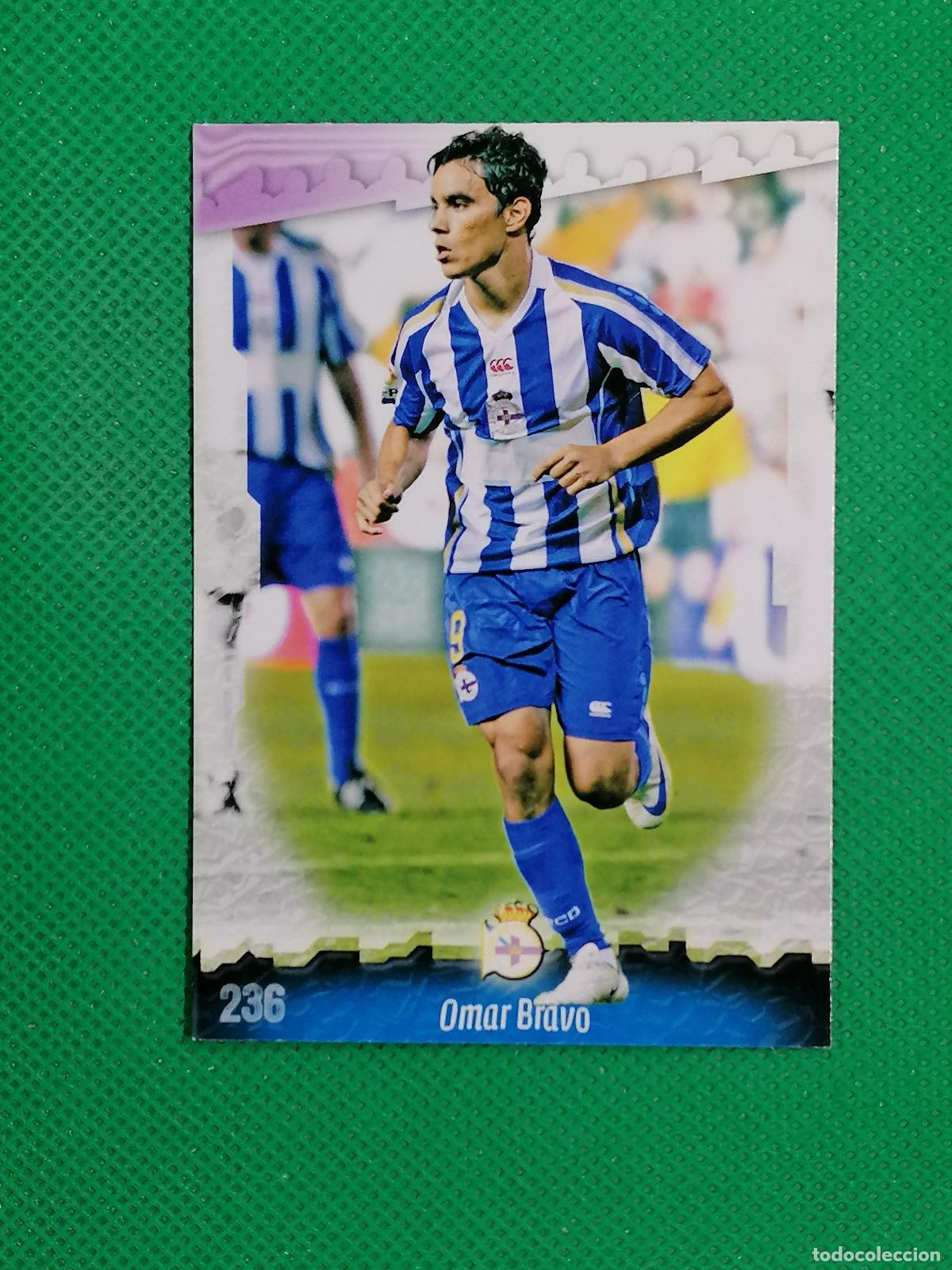Cromos de f&uacute;tbol: 236 OMAR BRAVO DEPORTIVO ⚽ MUNDICROMO LAS FICHAS DE LA LIGA 08 09 2008 2009 ⚽