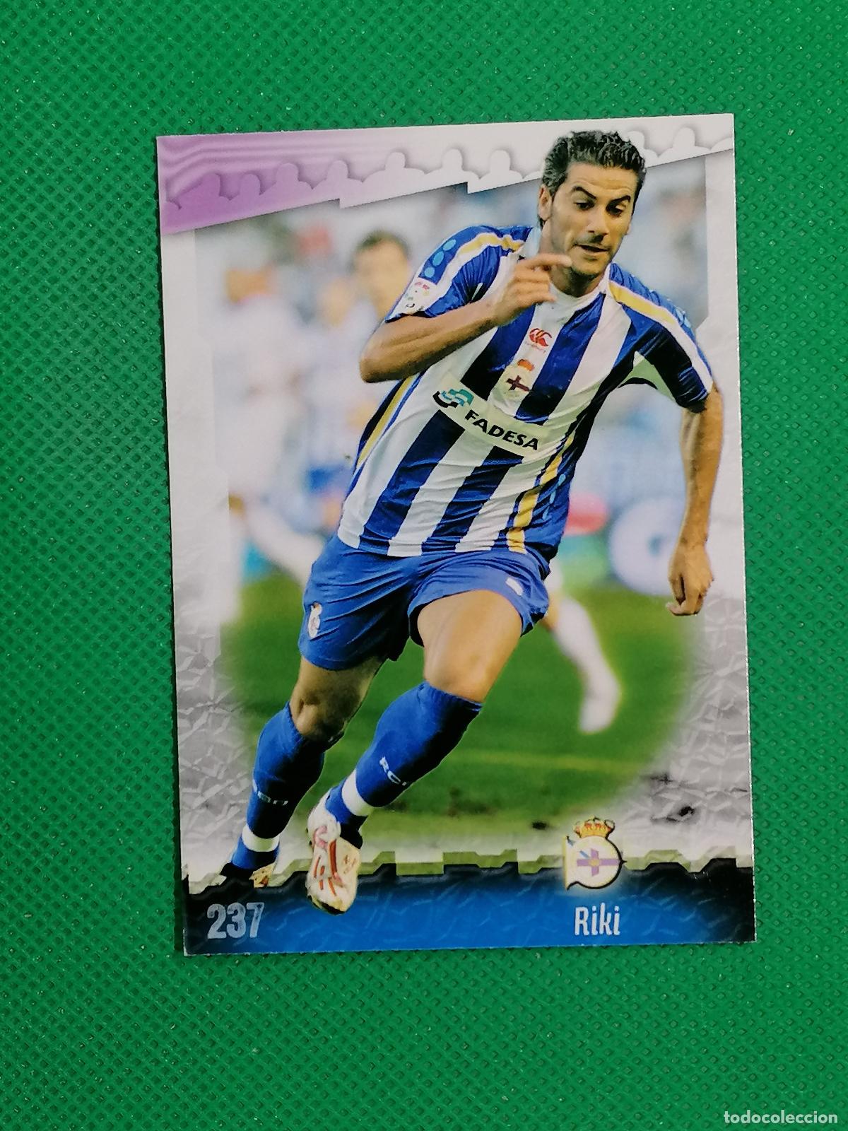 Cromos de f&uacute;tbol: 237 RIKI DEPORTIVO ⚽ MUNDICROMO LAS FICHAS DE LA LIGA 08 09 2008 2009 ⚽