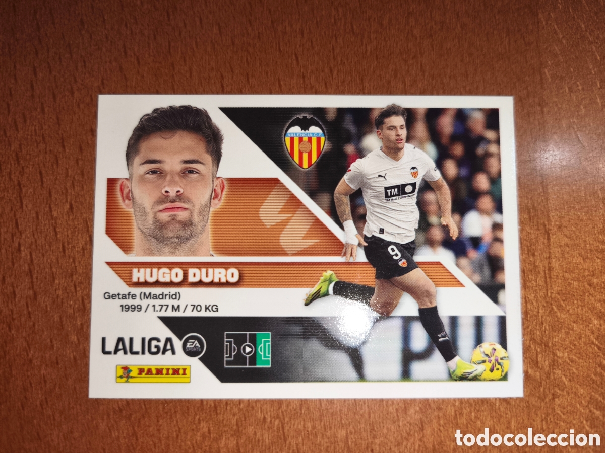Cromos de f&uacute;tbol: Hugo Duro n&deg;17 liga este 26/27 Valencia