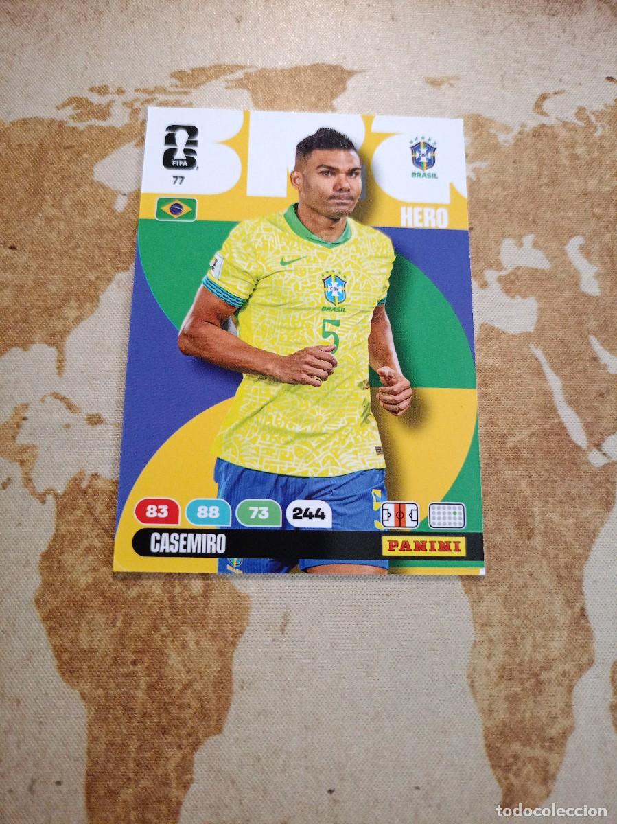 Cromos de f&uacute;tbol: # Brasil 77 CASEMIRO Adrenalyn WORLD cup 2026