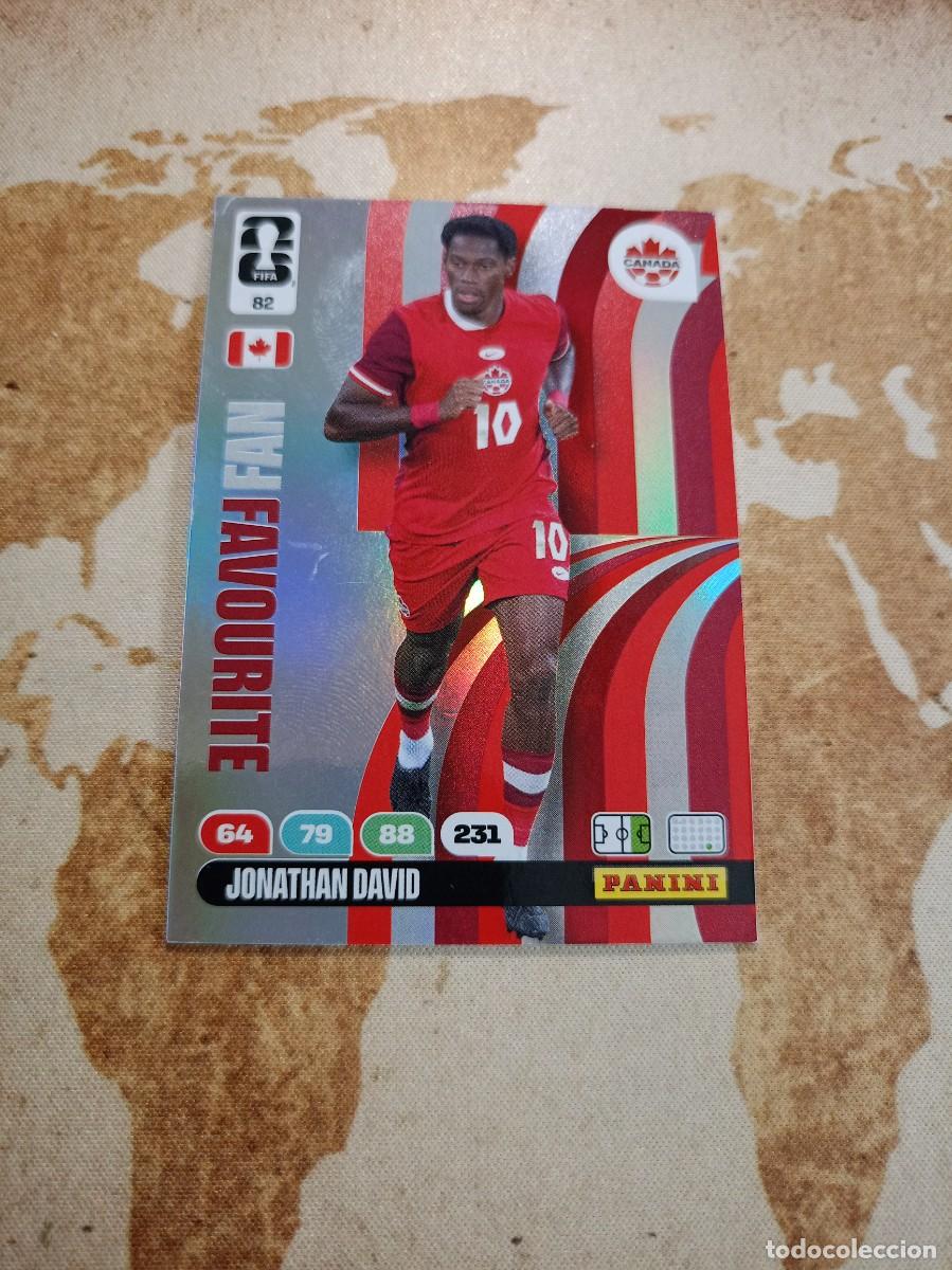 Cromos de f&uacute;tbol: # Canad&aacute; 82 JONATHAN DAVID Adrenalyn WORLD cup 2026