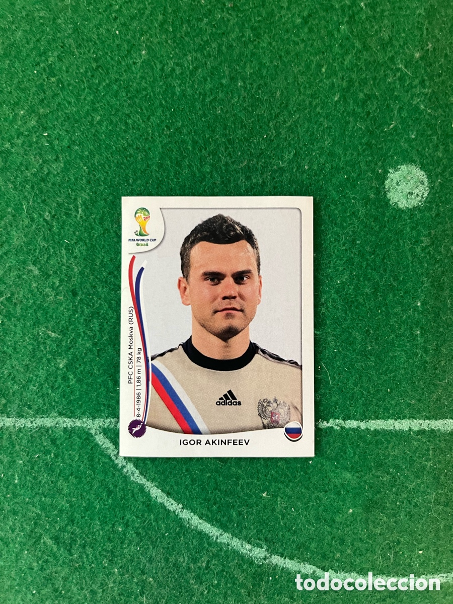 Cromos de f&uacute;tbol: 604 IGOR AKINFEEV RUSIA MUNDIAL 2014 PANINI