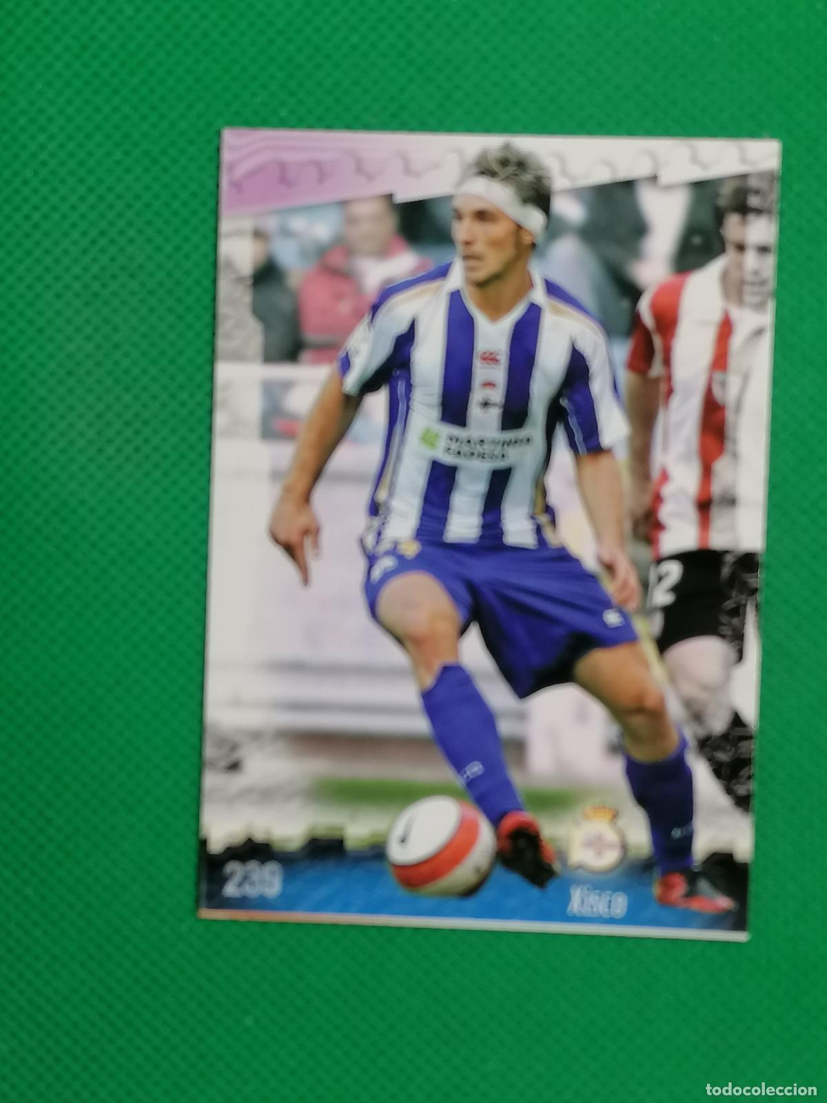 Cromos de f&uacute;tbol: 239 XISCO DEPORTIVO ⚽ MUNDICROMO LAS FICHAS DE LA LIGA 08 09 2008 2009 ⚽