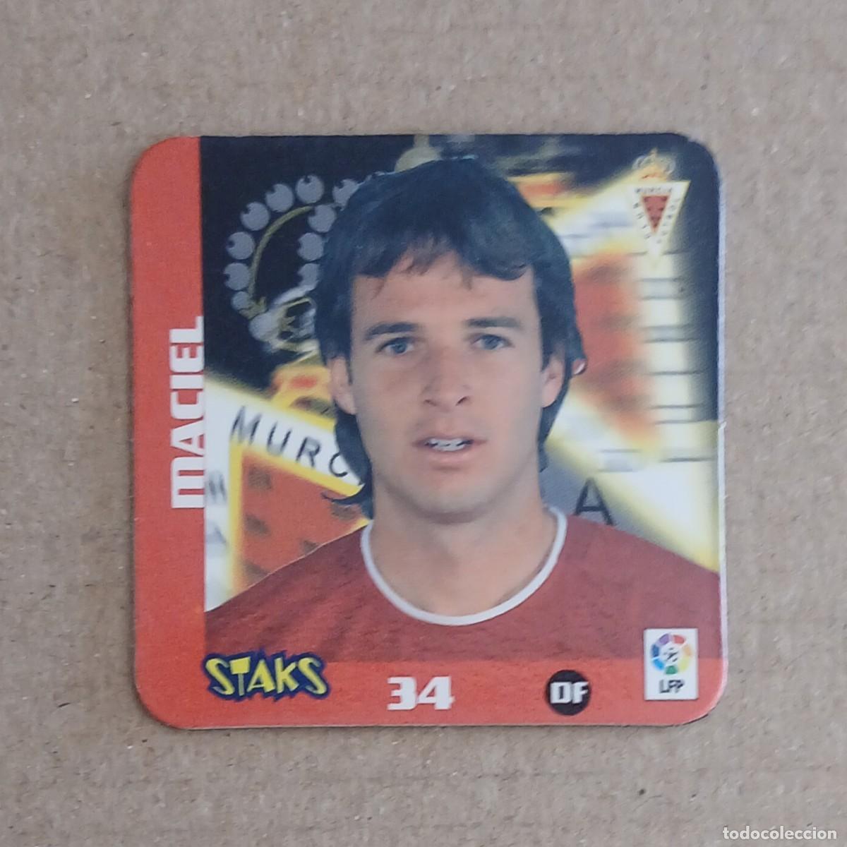 Cromos de f&uacute;tbol: STAK n&ordm; 34 MACIEL REAL MURCIA STAKS LA RAZ&Oacute;N LIGA 2003-2004 DE PANINI.