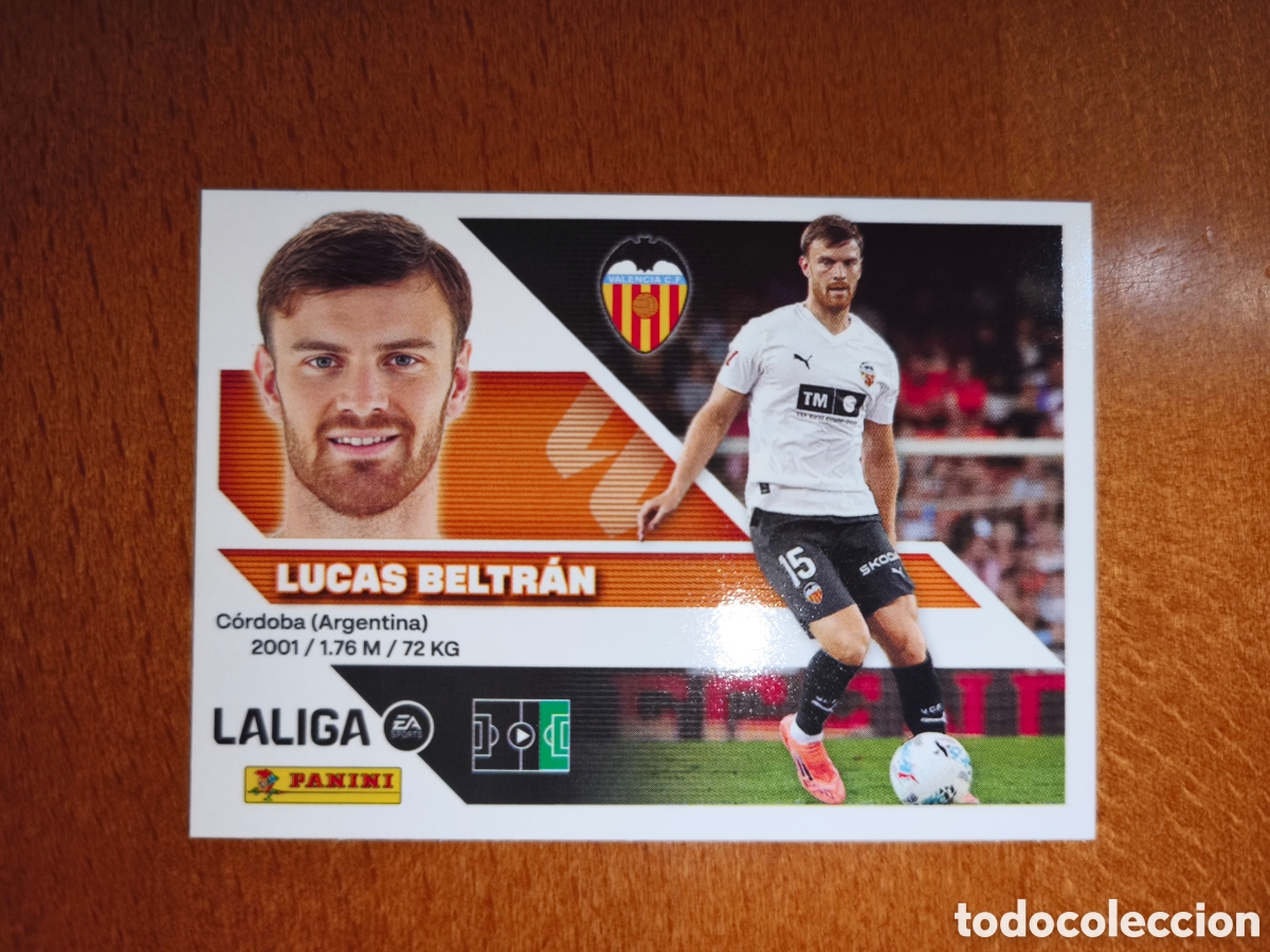 Cromos de f&uacute;tbol: Lucas Beltr&aacute;n n&deg;20B liga este 26/27 Valencia