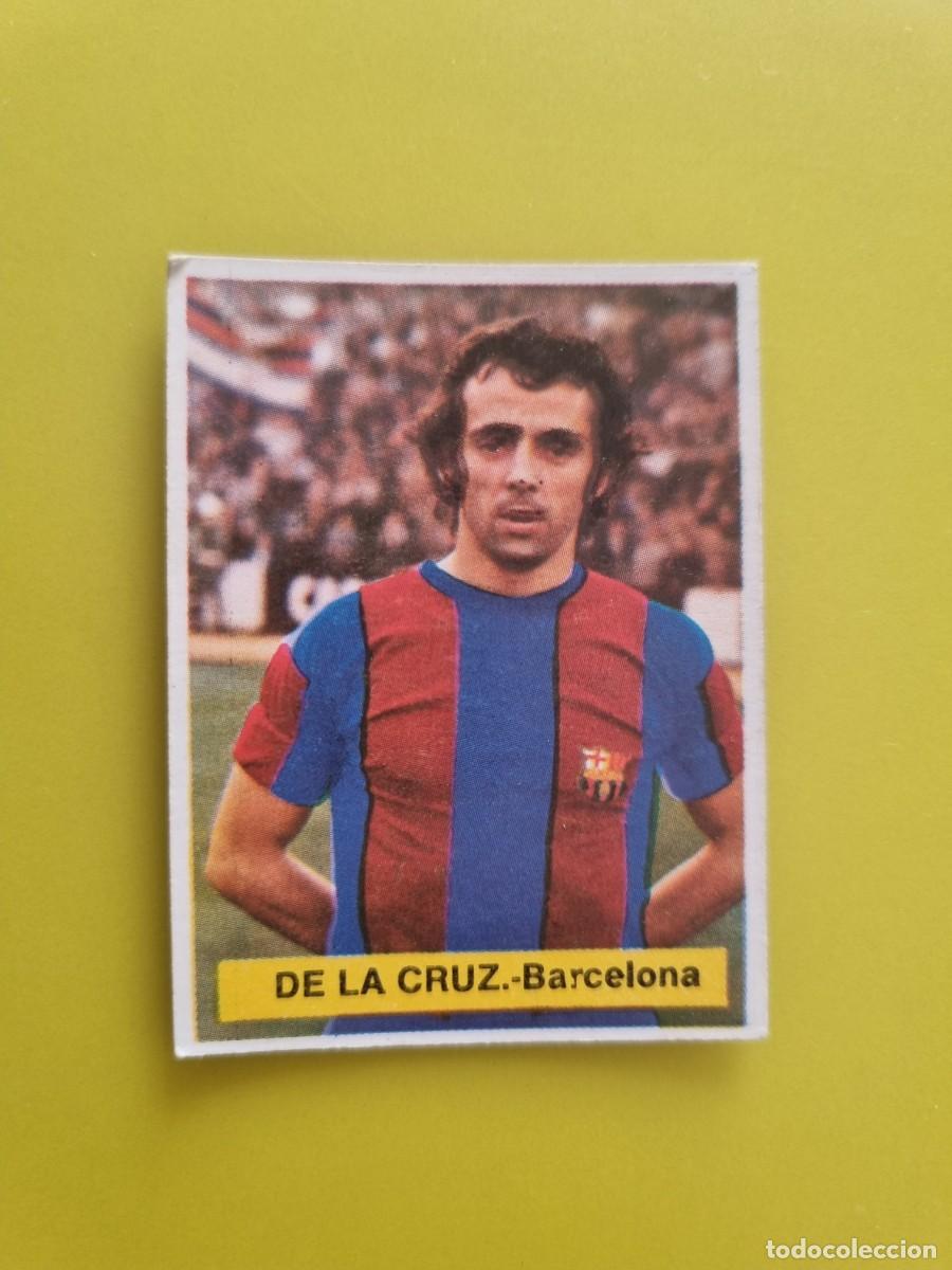 Cromos de f&uacute;tbol: CROMO FUTBOL FINI 75 76 1975 1976 NUNCA PEGADO SIN PEGAR DE LA CRUZ FC BARCELONA AR926