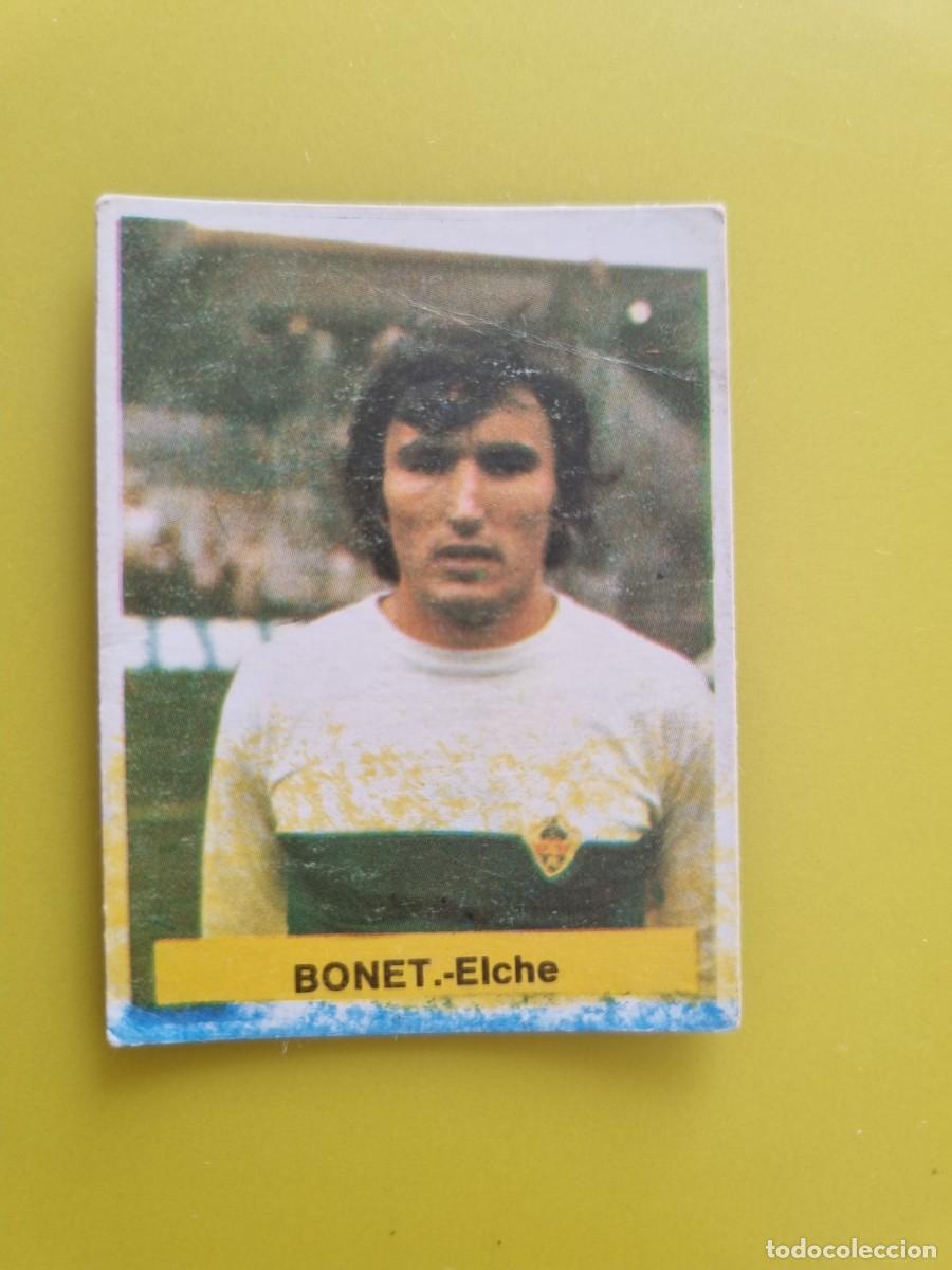 Cromos de f&uacute;tbol: CROMO FUTBOL FINI 75 76 1975 1976 NUNCA PEGADO SIN PEGAR BONET ELCHE AR926
