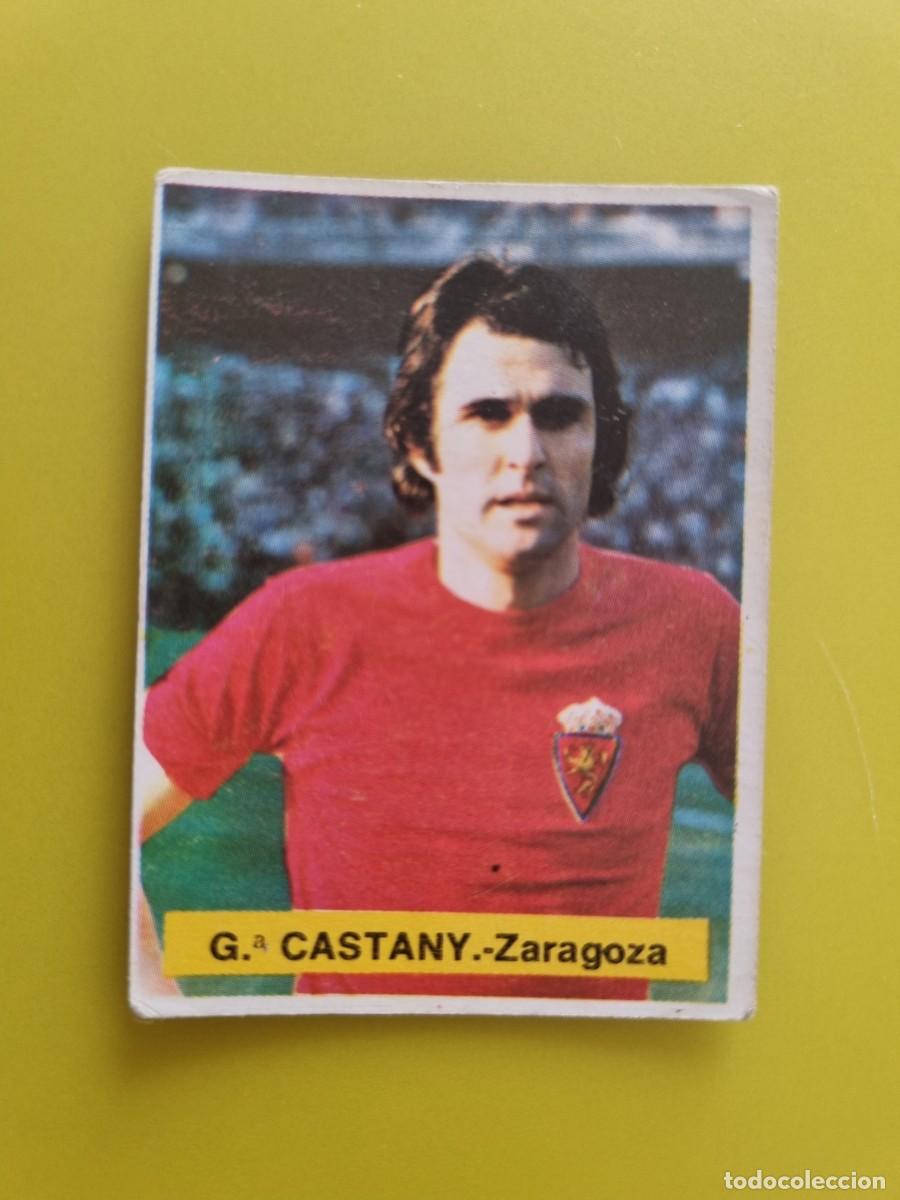 Cromos de f&uacute;tbol: CROMO FUTBOL FINI 75 76 1975 1976 NUNCA PEGADO SIN PEGAR G. CASTANY ZARAGOZA AR926