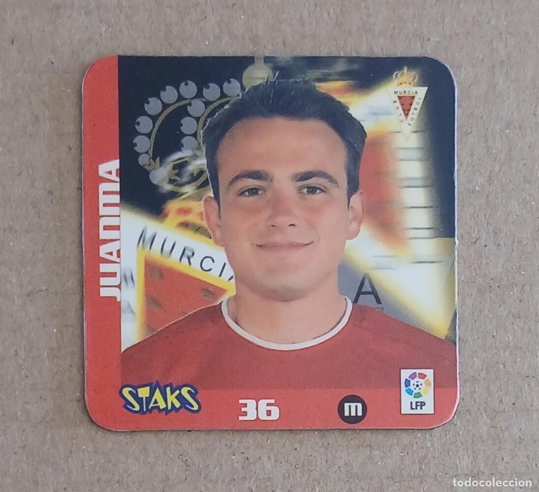 Cromos de f&uacute;tbol: STAK n&ordm; 36 JUANMA REAL MURCIA STAKS LA RAZ&Oacute;N LIGA 2003-2004 DE PANINI.