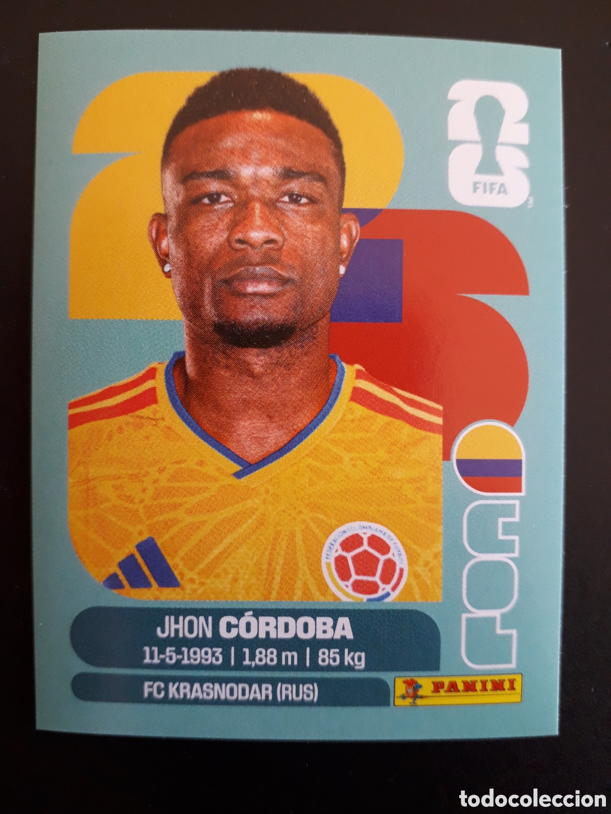 Fu&szlig;ball-Sticker: C&Oacute;RDOBA COLOMBIA COL 18 MUNDIAL F&Uacute;TBOL 2026 FIFA WORLD CUP PANINI SIN PEGAR PEDIDO M&Iacute;NIMO 3&euro;.