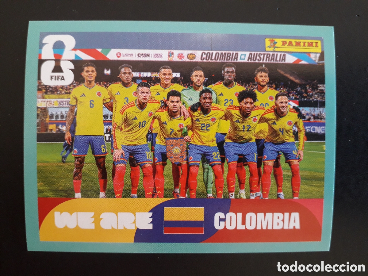 Cromos de Futebol: EQUIPO COLOMBIA COL 13 MUNDIAL F&Uacute;TBOL 2026 FIFA WORLD CUP PANINI SIN PEGAR PEDIDO M&Iacute;NIMO 3&euro;