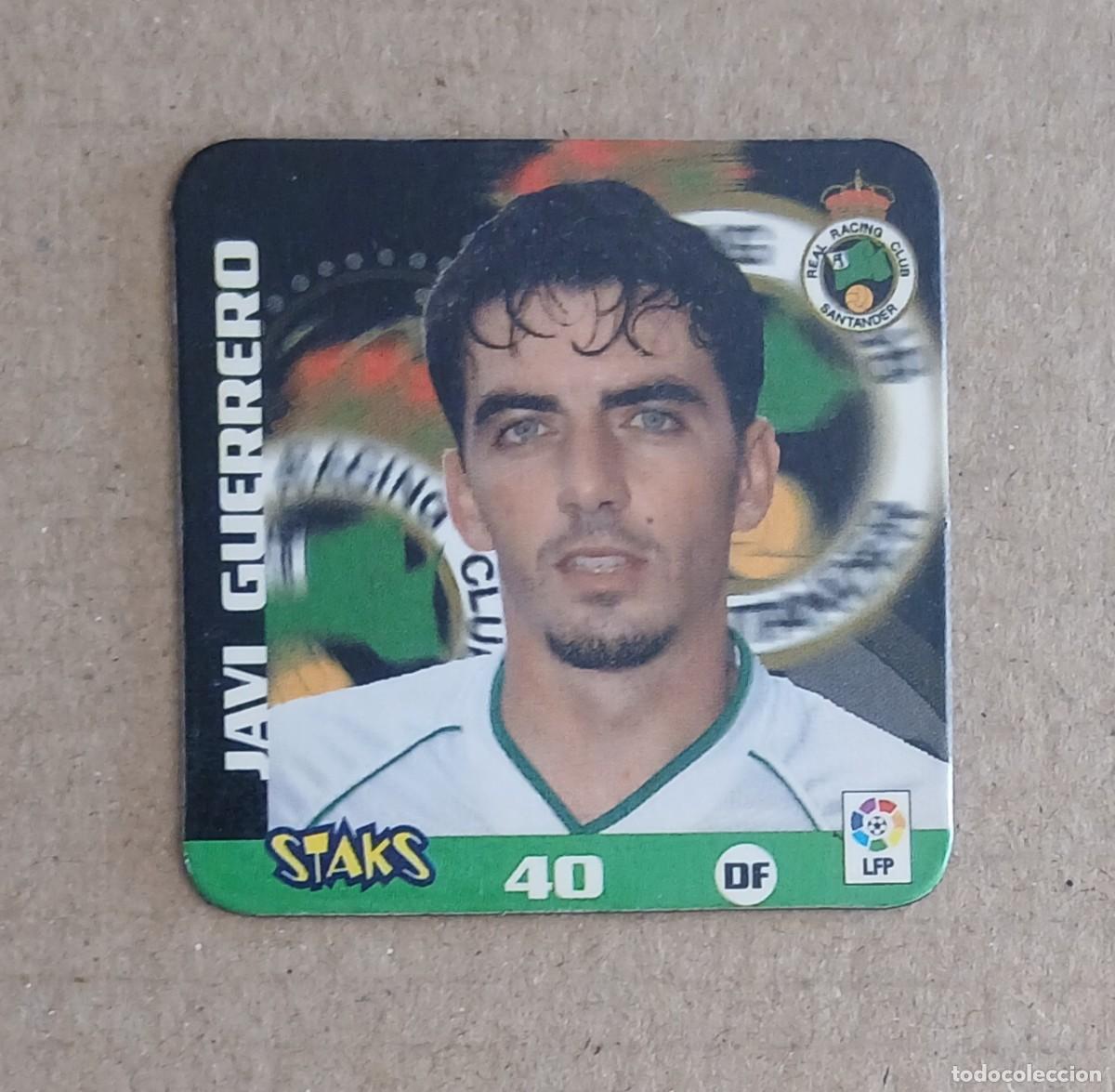 Cromos de f&uacute;tbol: STAK n&ordm; 40 JAVI GUERRERO RACING DE SANTANDER STAKS LA RAZ&Oacute;N LIGA 2003-2004 DE PANINI.