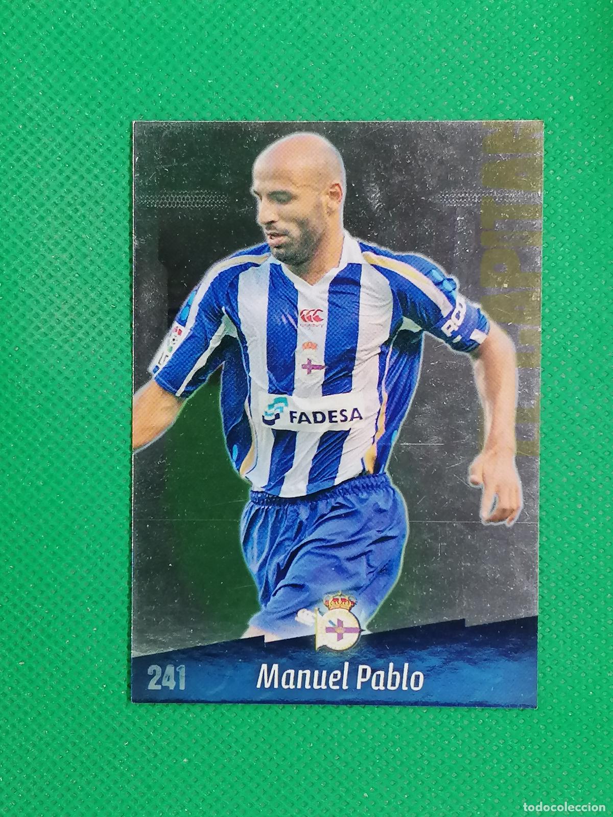 Cromos de f&uacute;tbol: 241 MANUEL PABLO BRILLO LISO CUADRADO DEPORTIVO ⚽ MUNDICROMO LAS FICHAS DE LA LIGA 08 09 2008 2009 ⚽