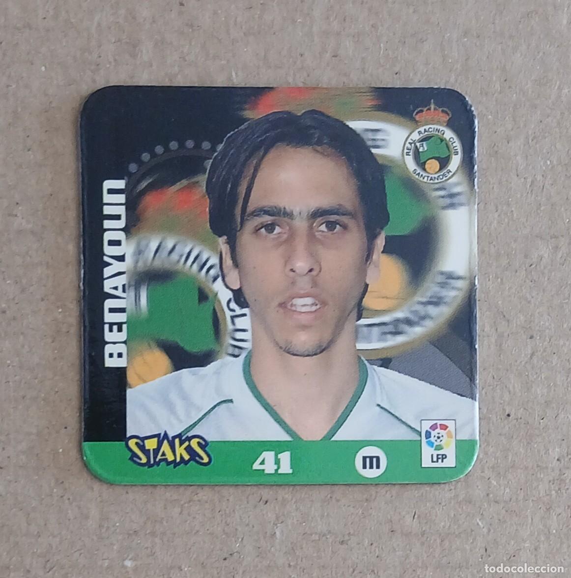 Fu&szlig;ball-Sticker: STAK n&ordm; 41 BENAYOUN RACING DE SANTANDER STAKS LA RAZ&Oacute;N LIGA 2003-2004 DE PANINI.