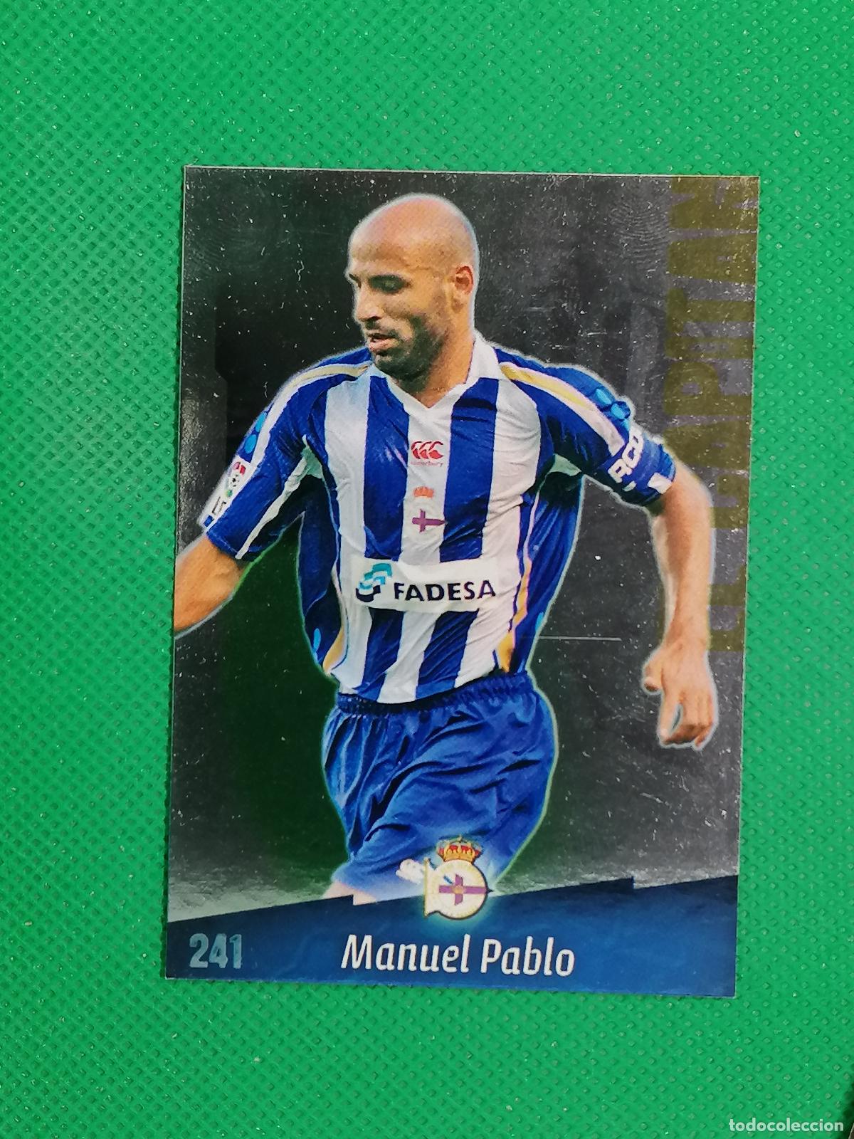 Cromos de f&uacute;tbol: 241 MANUEL PABLO BRILLO LISO CUADRADO DEPORTIVO ⚽ MUNDICROMO LAS FICHAS DE LA LIGA 08 09 2008 2009 ⚽