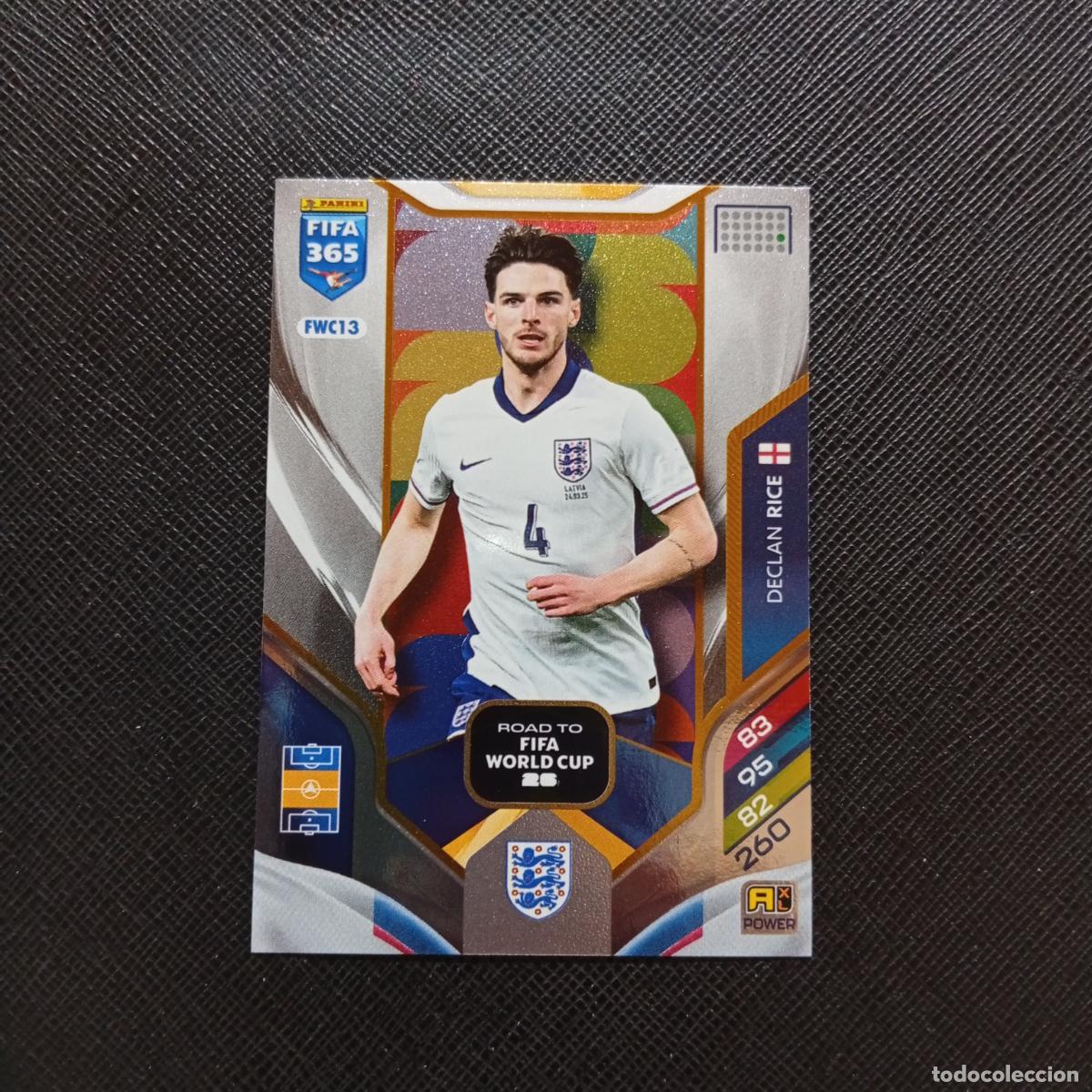 Cromos de f&uacute;tbol: FWC13 RICE INGLATERRA ADRENALYN 2025 2026 FIFA 365 CROMO FUTBOL 25 26 - A215 PG50