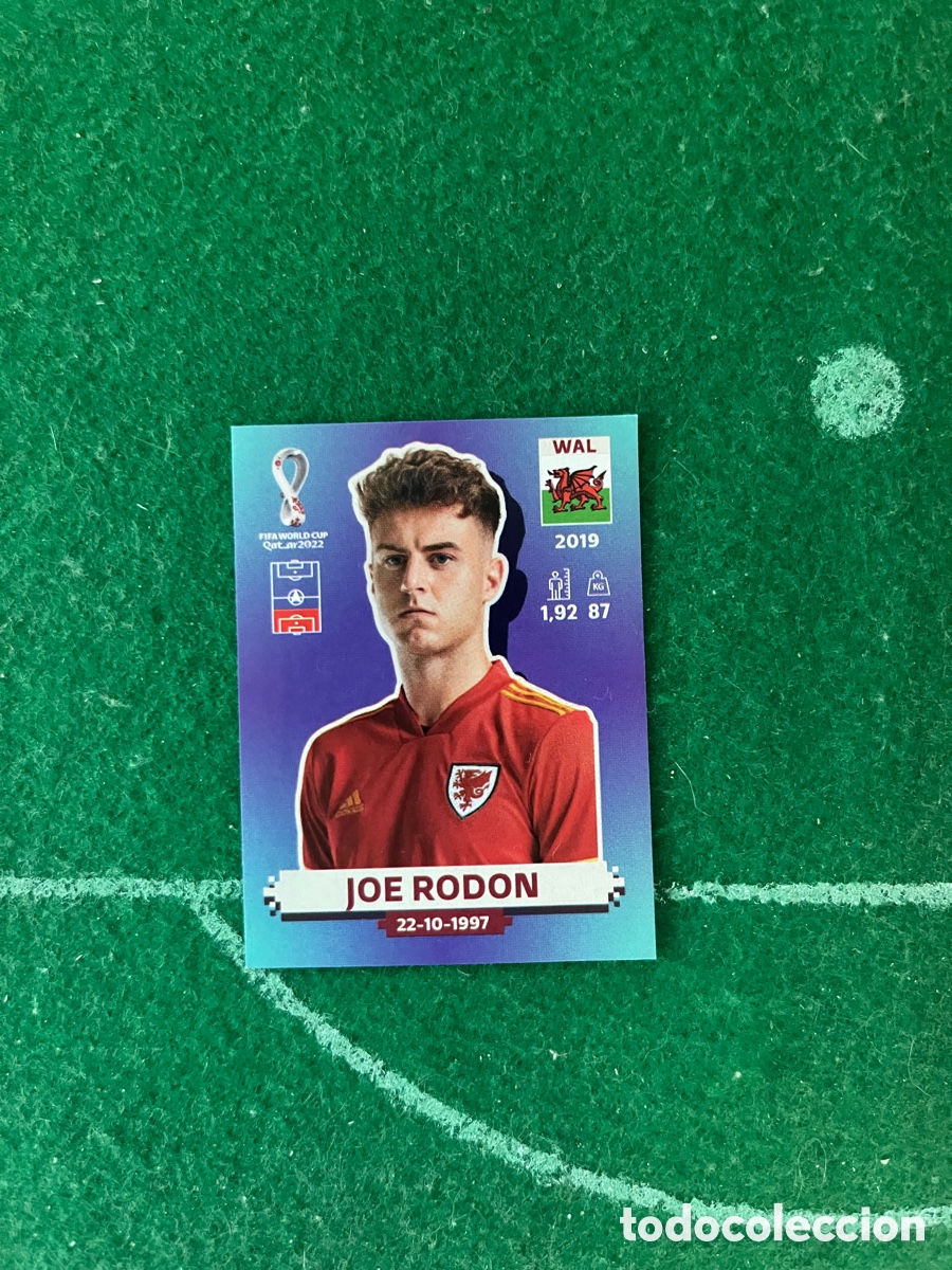 Cromos de f&uacute;tbol: WAL 10 JOE RODON GALES MUNDIAL 2022 PANINI