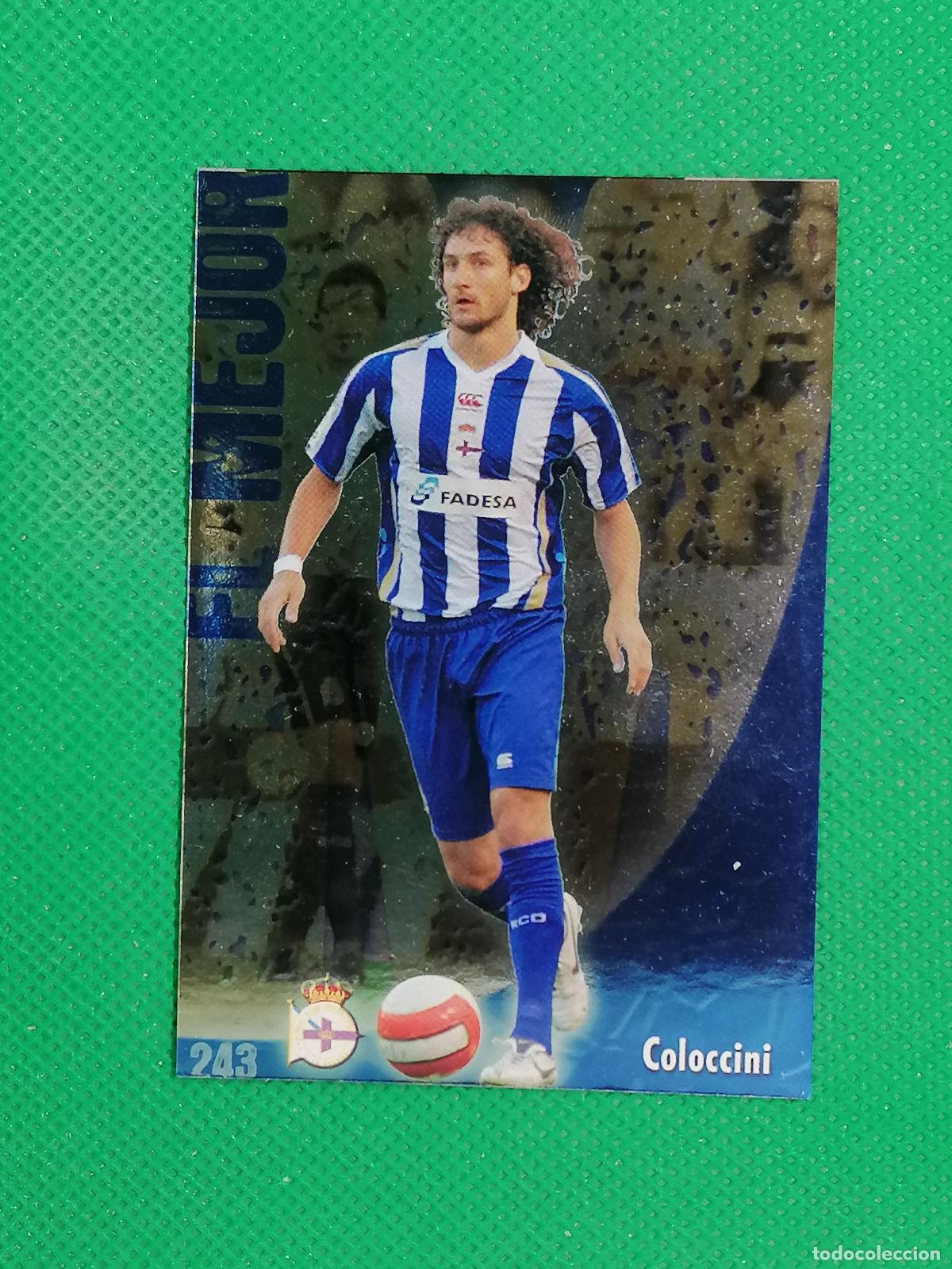 Cromos de f&uacute;tbol: 243 COLOCCINI BRILLO LISO CUADRADO DEPORTIVO ⚽ MUNDICROMO LAS FICHAS DE LA LIGA 08 09 2008 2009 ⚽