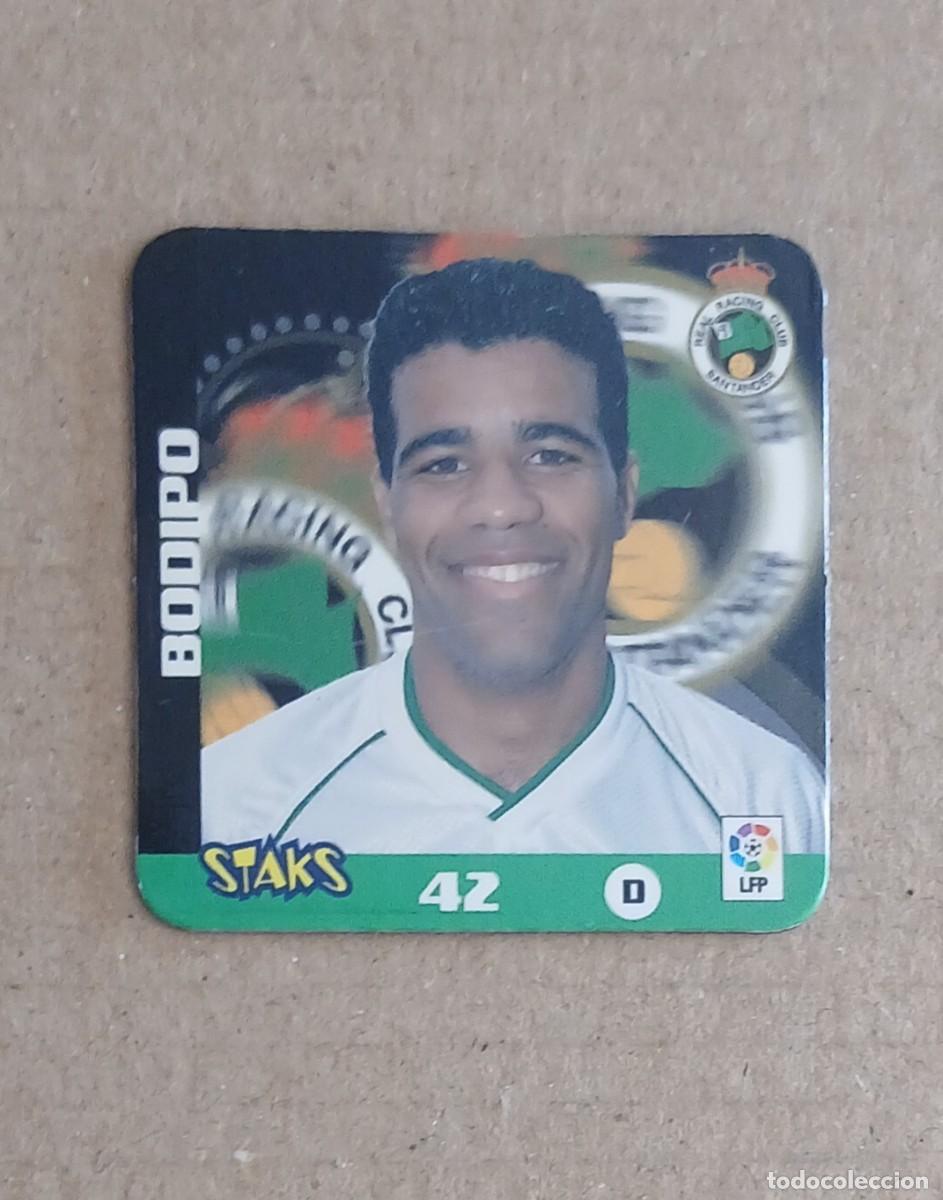 Cromos de f&uacute;tbol: STAK n&ordm; 42 BODIPO RACING DE SANTANDER STAKS LA RAZ&Oacute;N LIGA 2003-2004 DE PANINI.