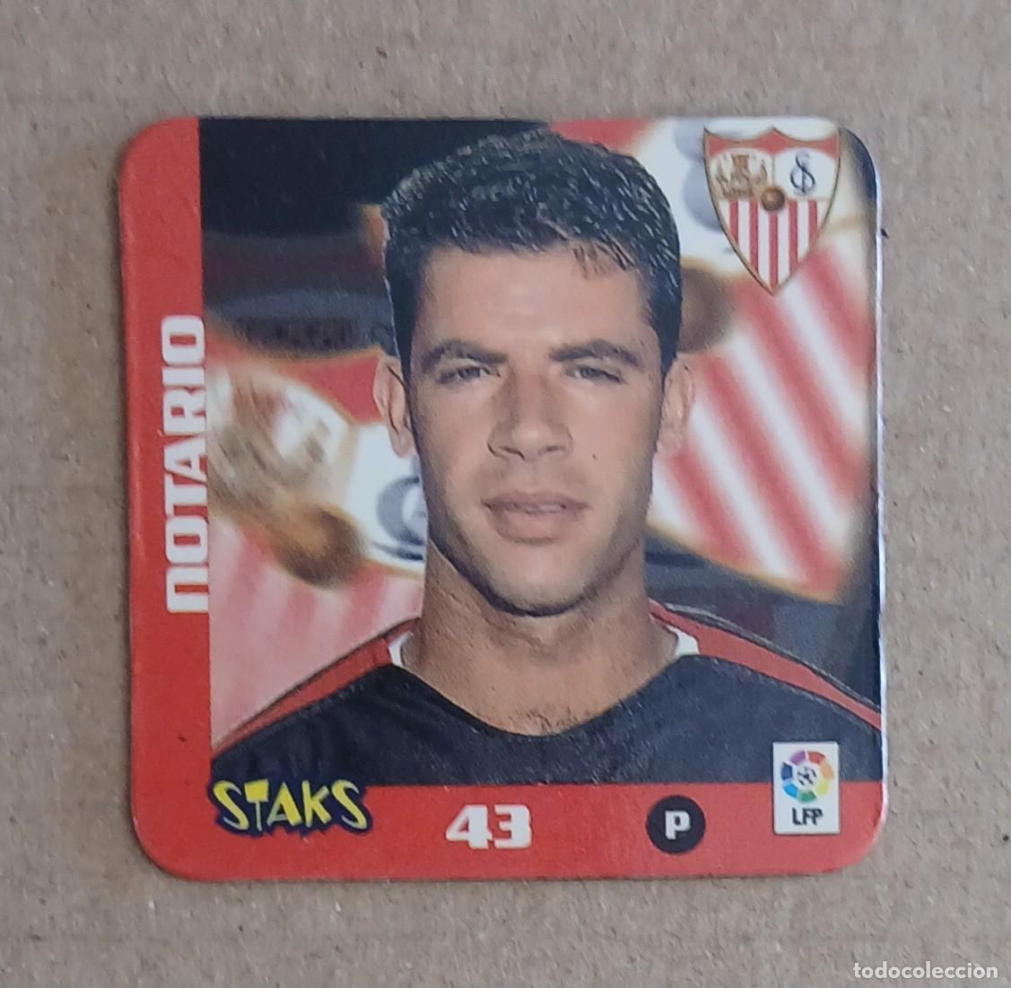 Cromos de f&uacute;tbol: STAK n&ordm; 43 NOTARIO SEVILLA STAKS LA RAZ&Oacute;N LIGA 2003-2004 DE PANINI.