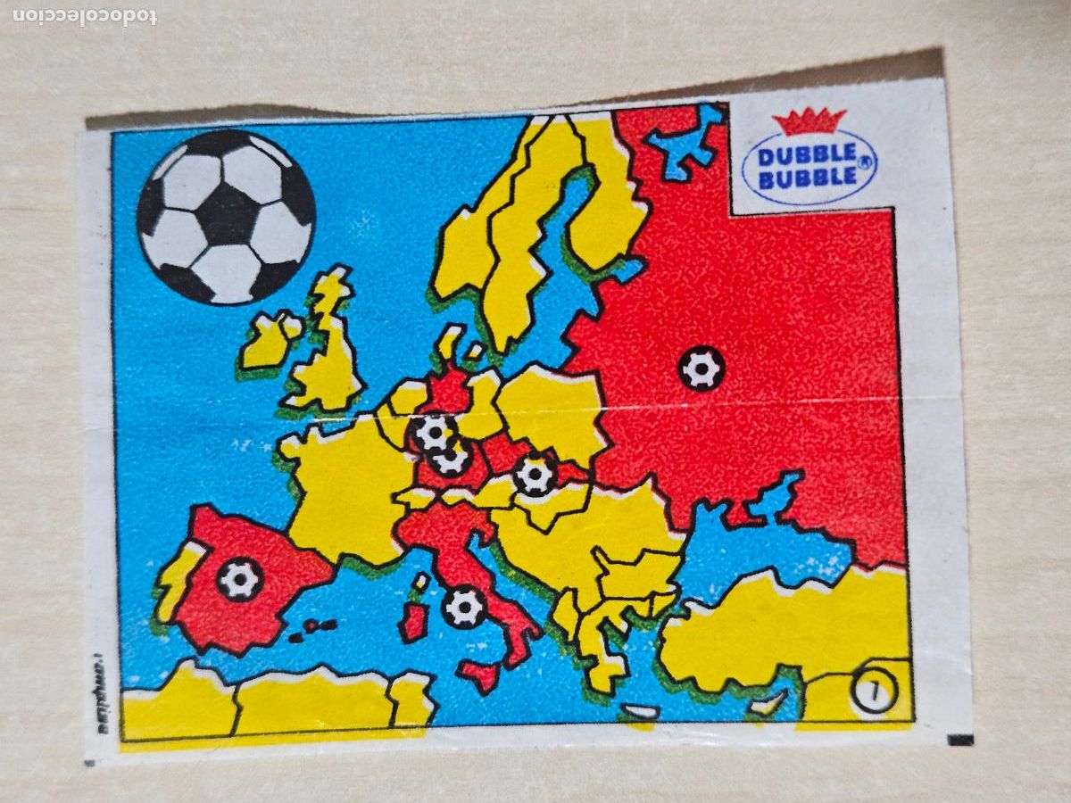 Cromos de f&uacute;tbol: CROMO N&ordm; 7 PAISES CAMPEONES - CHICLE DUBBLE BUBBLE FUTBOL MUNDIAL - CHEWING GUM - EXCELENTE ESTADO