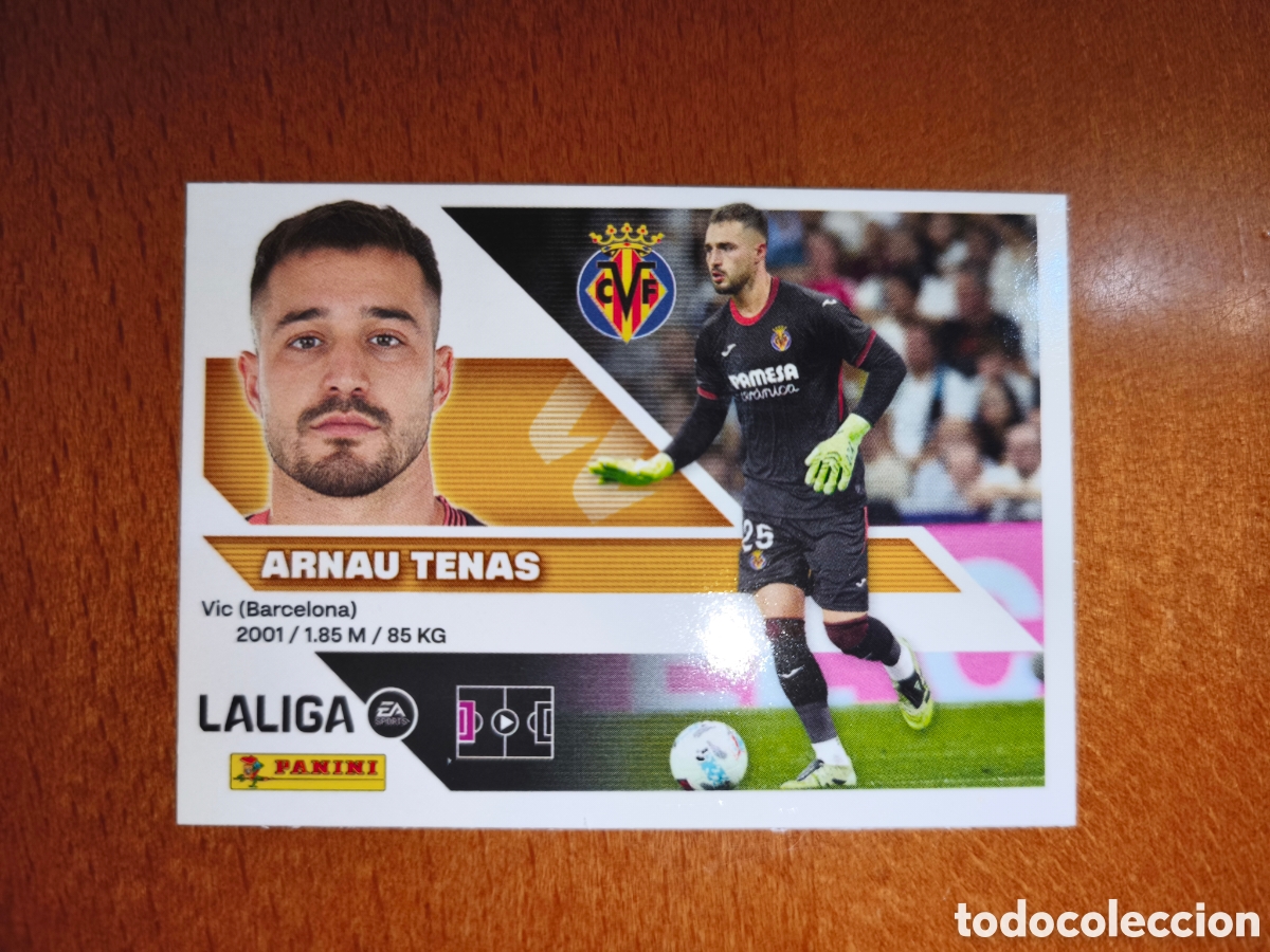 Cromos de f&uacute;tbol: Arnau Tenas n&deg;4 liga este 26/27 Villarreal
