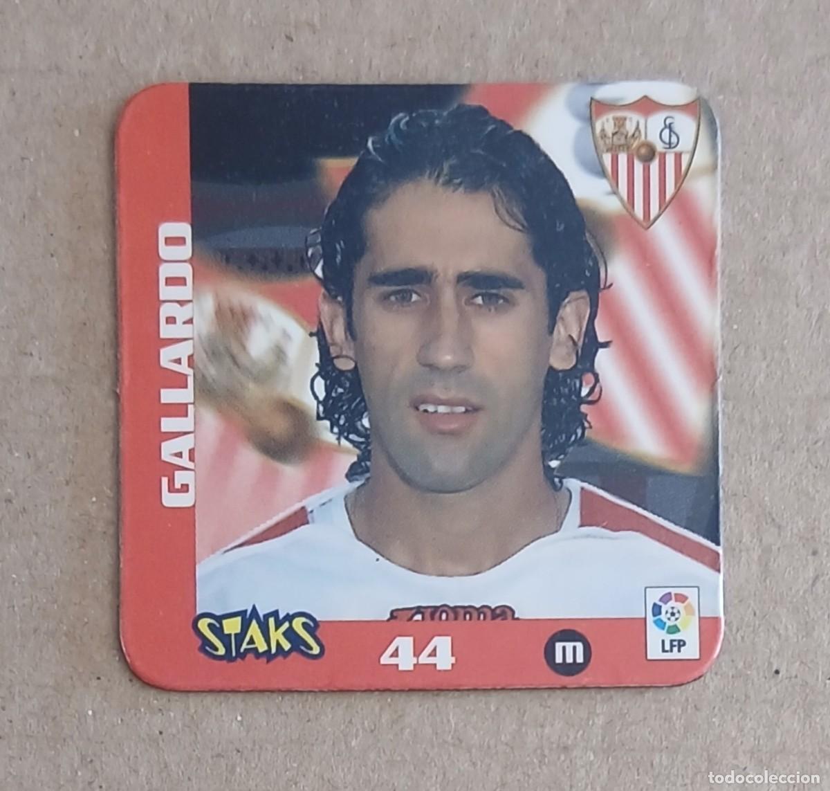Cromos de f&uacute;tbol: STAK n&ordm; 44 GALLARDO SEVILLA STAKS LA RAZ&Oacute;N LIGA 2003-2004 DE PANINI.