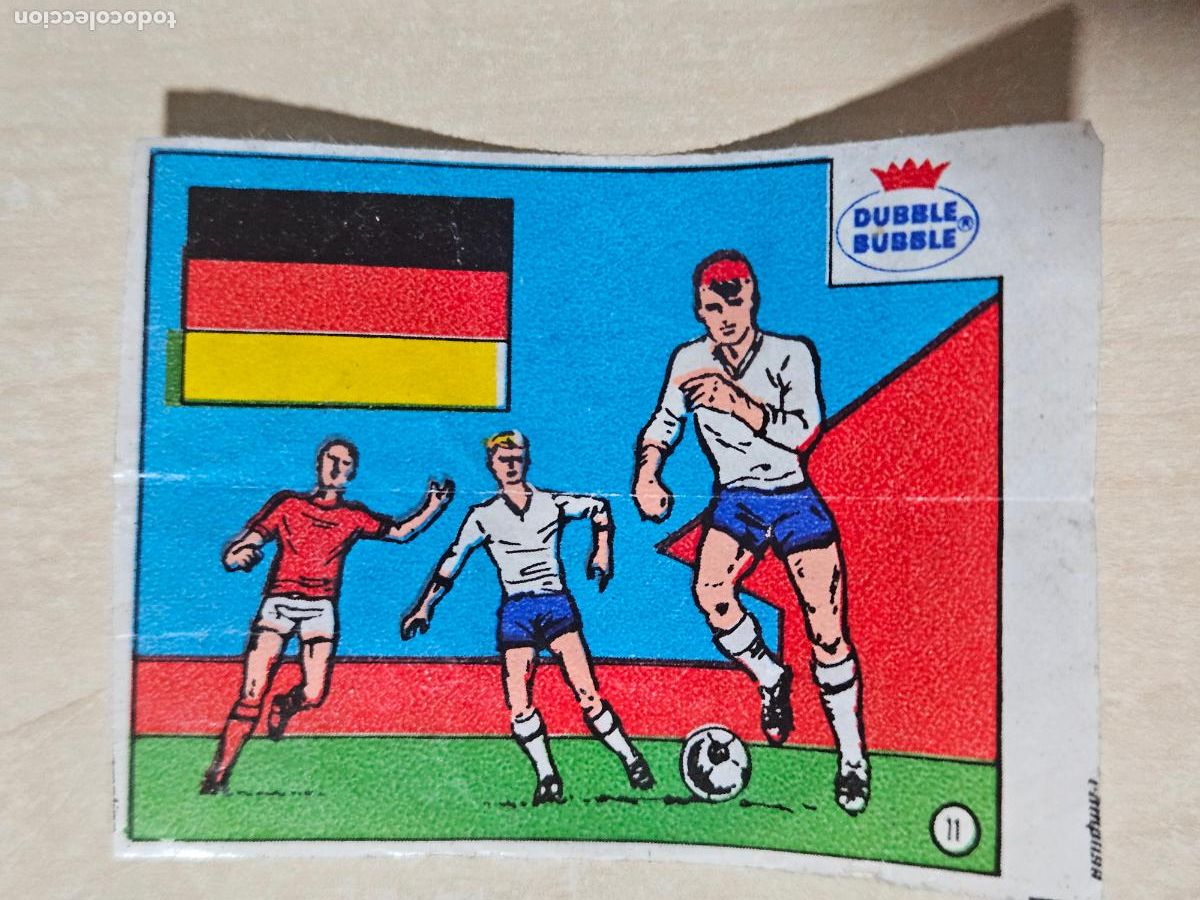 Fu&szlig;ball-Sticker: CROMO N&ordm; 11 ALEMANIA OCC - CHICLE DUBBLE BUBBLE FUTBOL MUNDIAL - CHEWING GUM - EXCELENTE ESTADO