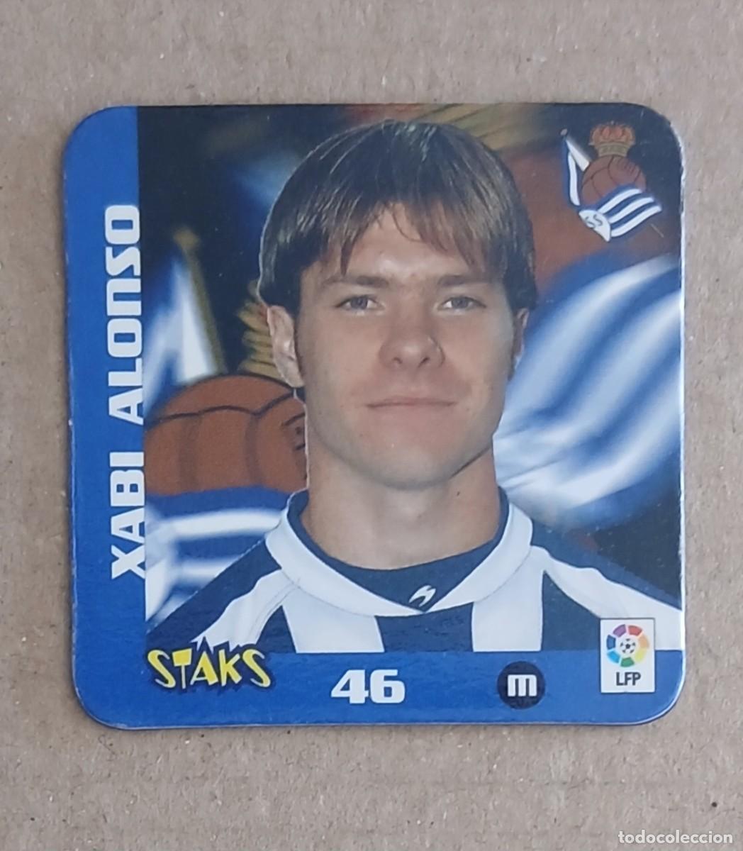 Fu&szlig;ball-Sticker: STAK n&ordm; 46 XABI ALONSO REAL SOCIEDAD STAKS LA RAZ&Oacute;N LIGA 2003-2004 DE PANINI.