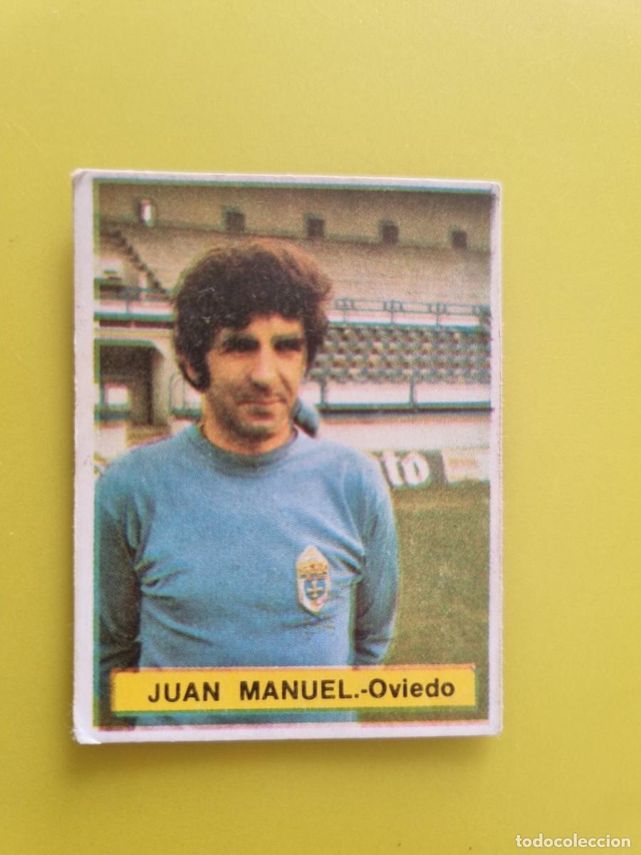 Football Stickers: CROMO FUTBOL FINI 75 76 1975 1976 NUNCA PEGADO SIN PEGAR JUAN MANUEL REAL OVIEDO AR926