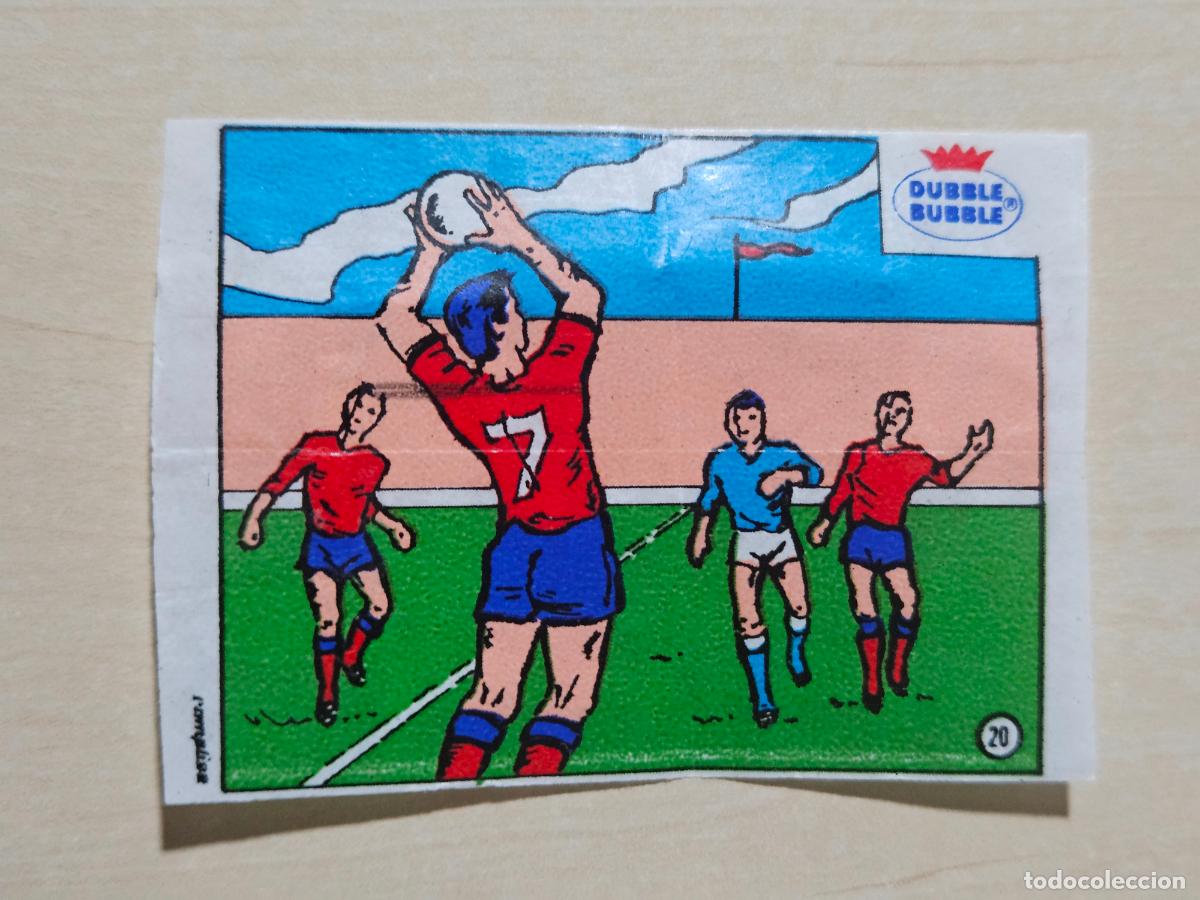 Cartes &agrave; collectionner de Football: CROMO N&ordm; 20 SAQUE DE FUERA DE BANDA - CHICLE DUBBLE BUBBLE FUTBOL MUNDIAL - CHEWING GUM - EXCELENTE