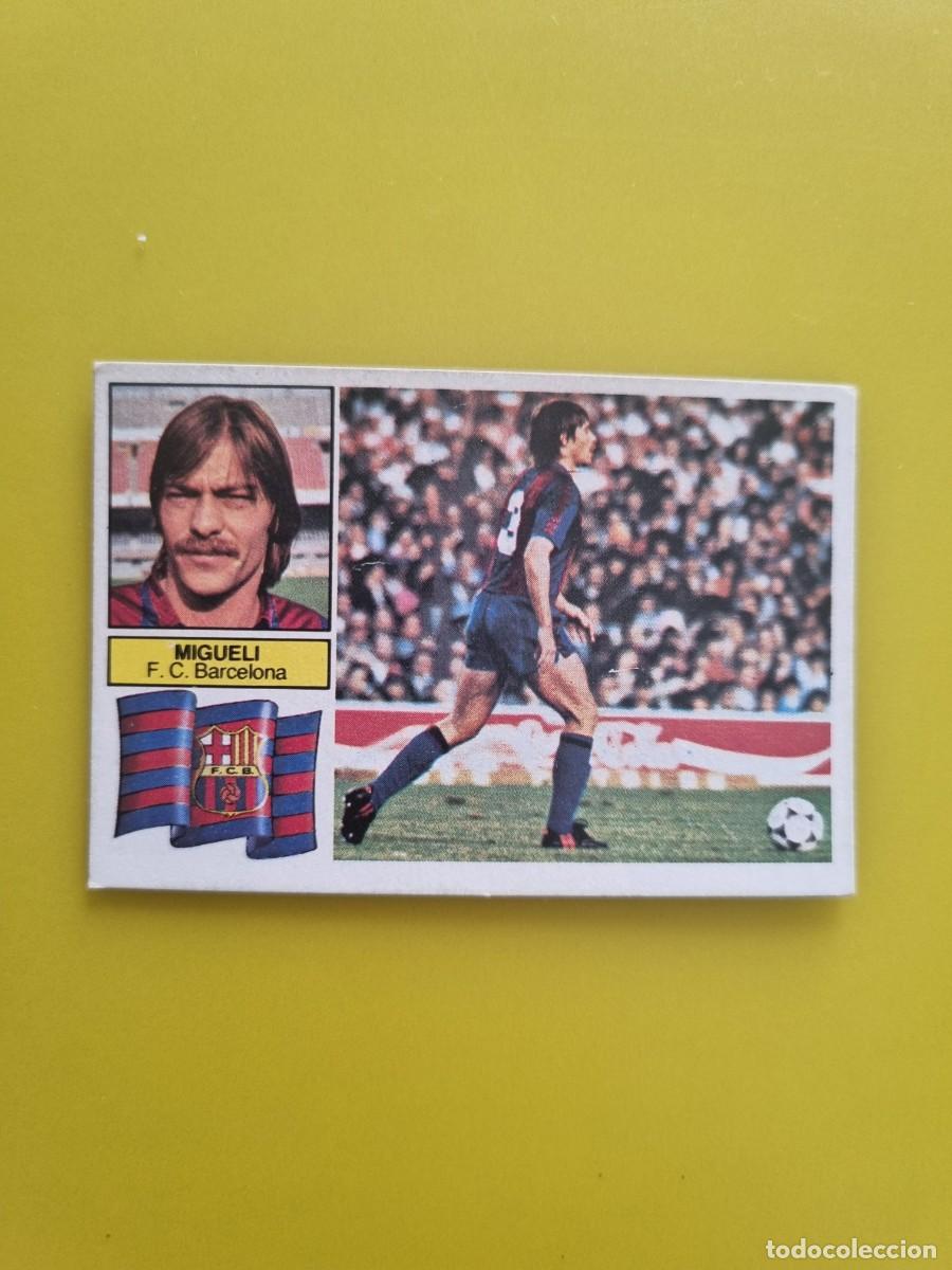 Figurine di Calcio: CROMO FUTBOL LIGA ESTE 82 83 1982 1983 NUNCA PEGADO SIN PEGAR MIGUELI FC BARCELONA AR926