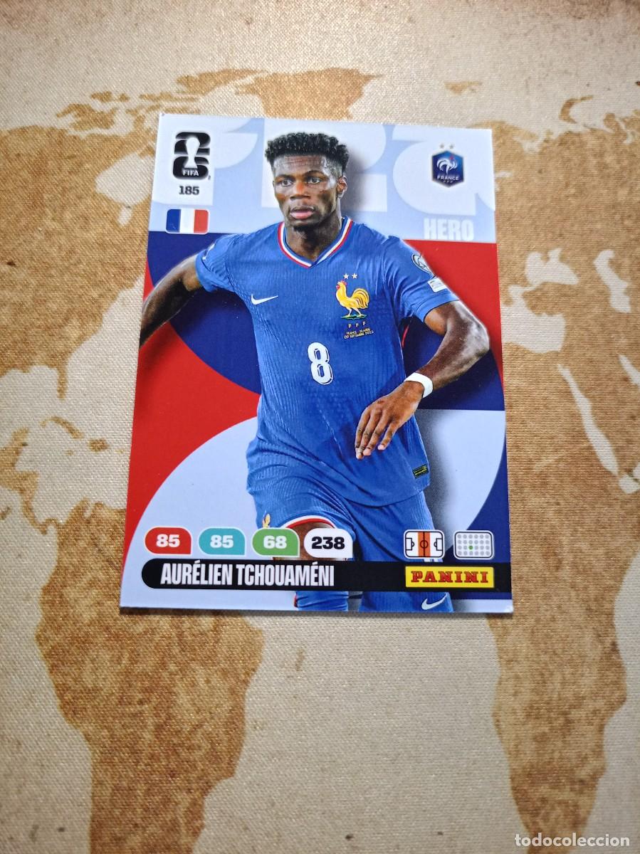 Cromos de f&uacute;tbol: # Francia 185 AUR&Eacute;LIEN TCHOUAMENI Adrenalyn WORLD cup 2026