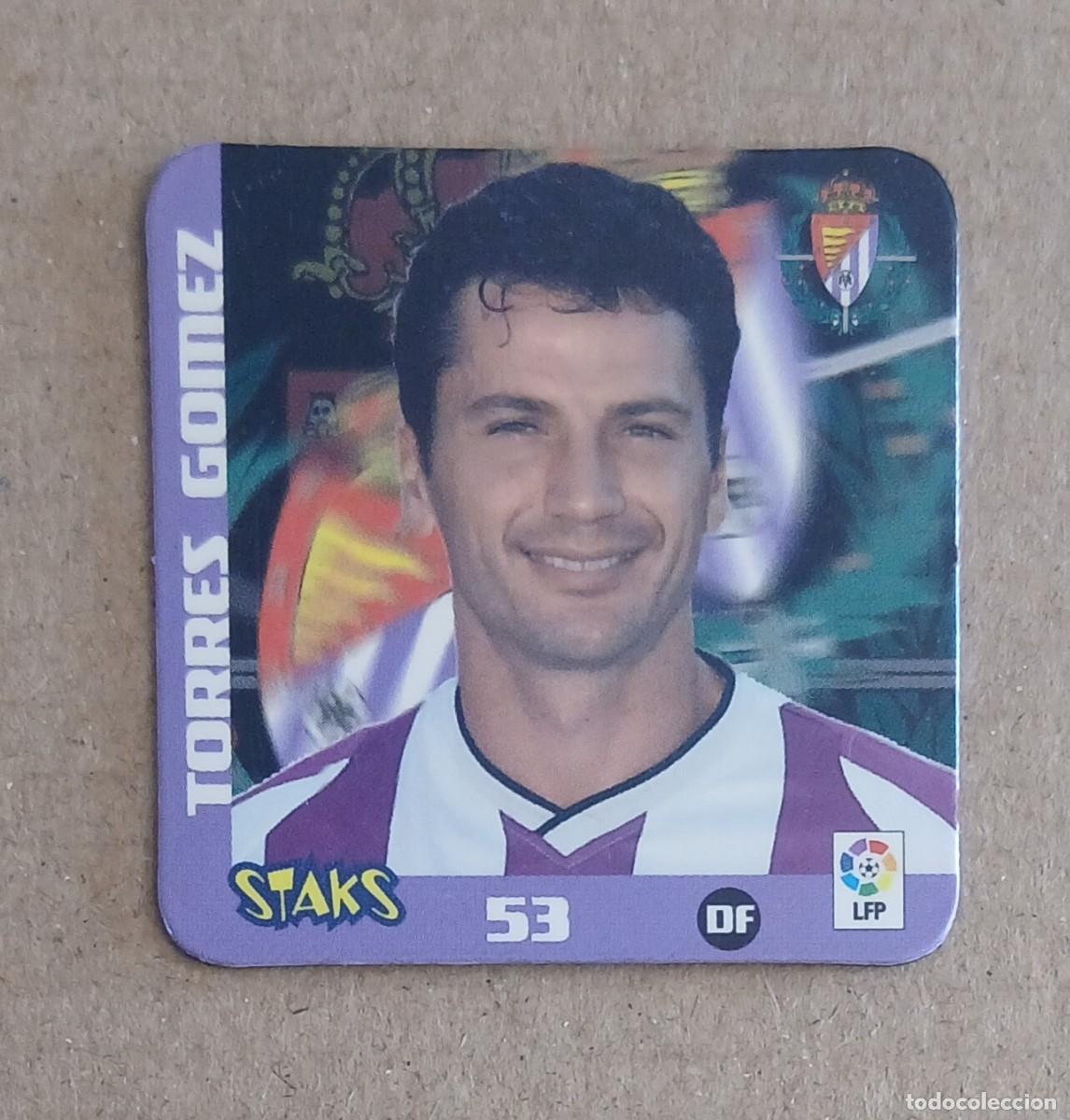 Cromos de f&uacute;tbol: STAK n&ordm; 53 TORRES G&Oacute;MEZ REAL VALLADOLID STAKS LA RAZ&Oacute;N LIGA 2003-2004 DE PANINI.