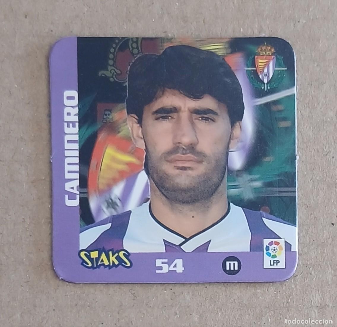 Fu&szlig;ball-Sticker: STAK n&ordm; 54 CAMINERO REAL VALLADOLID STAKS LA RAZ&Oacute;N LIGA 2003-2004 DE PANINI.