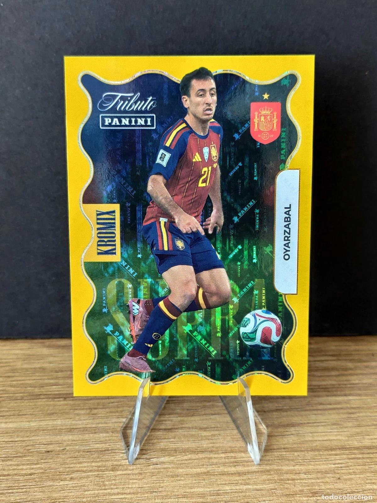 Fu&szlig;ball-Sticker: Panini Tributo Seleccion Espa&ntilde;a Campeones 2026 Oyarzabal Gold Kromix