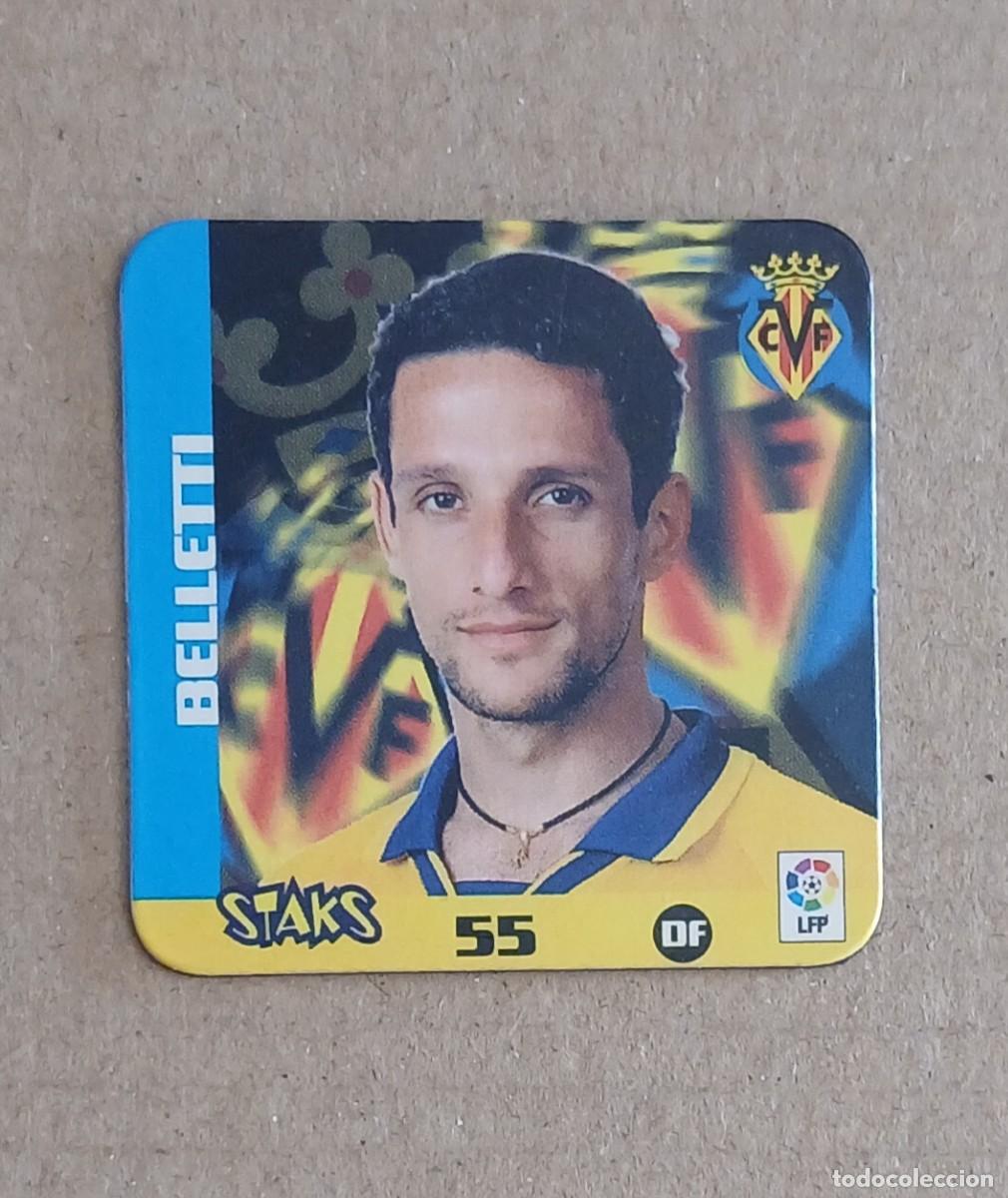 Fu&szlig;ball-Sticker: STAK n&ordm; 55 BELLETTI VILLARREAL STAKS LA RAZ&Oacute;N LIGA 2003-2004 DE PANINI.