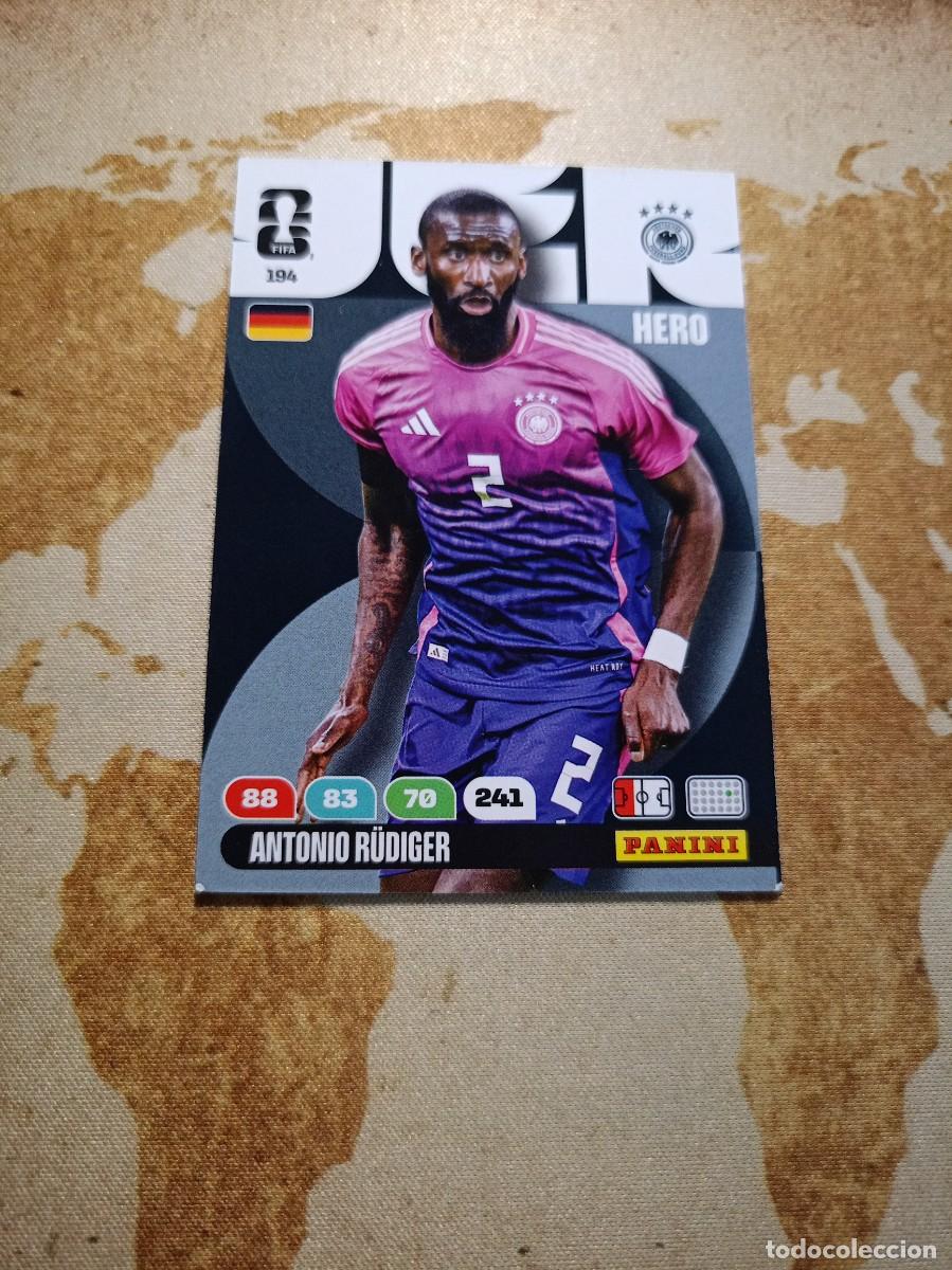 Cromos de f&uacute;tbol: # Alemania 194 ANTONIO R&Uuml;DIGER Adrenalyn WORLD cup 2026