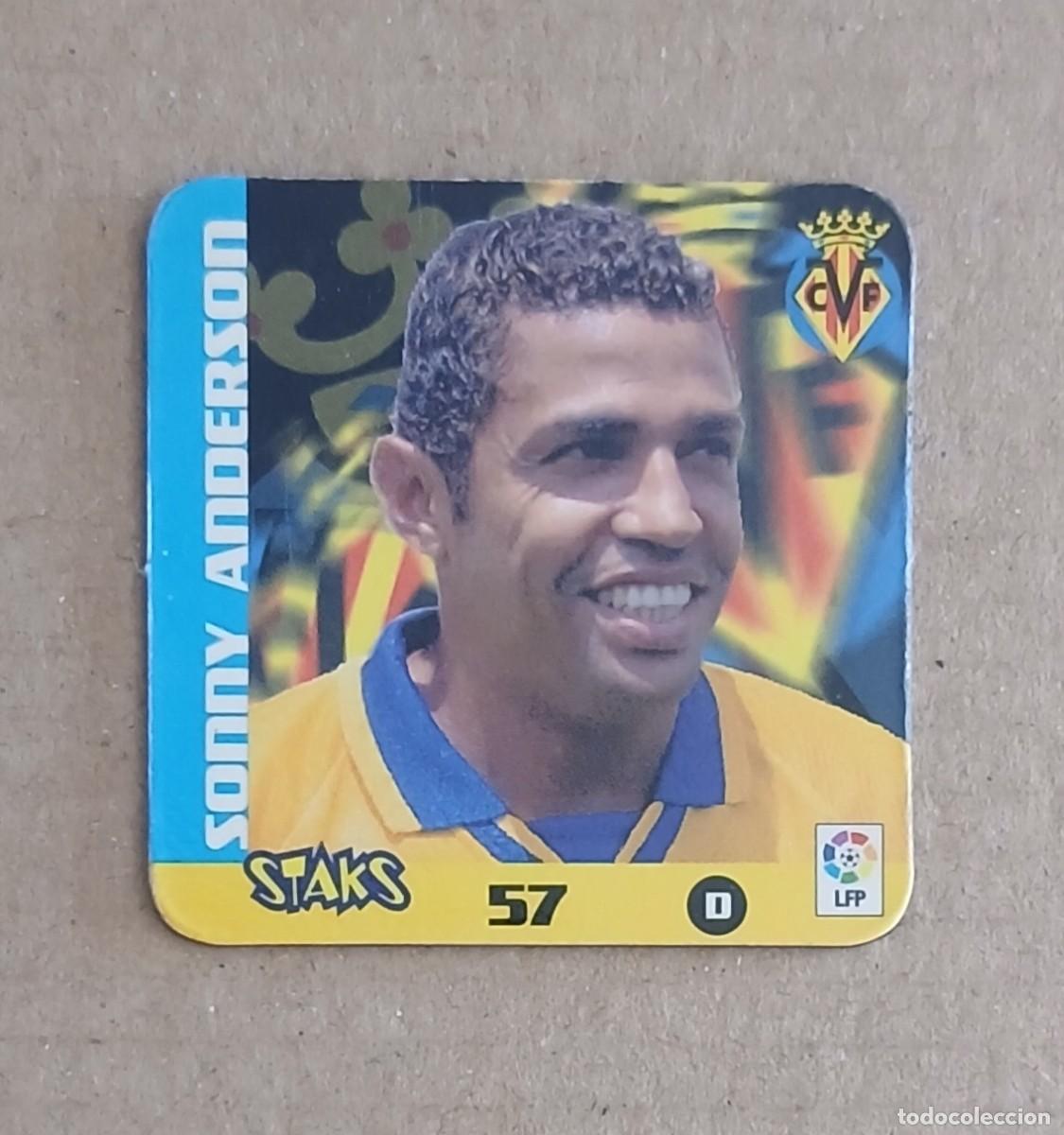 Cromos de f&uacute;tbol: STAK n&ordm; 57 SONNY ANDERSON VILLARREAL STAKS LA RAZ&Oacute;N LIGA 2003-2004 DE PANINI.
