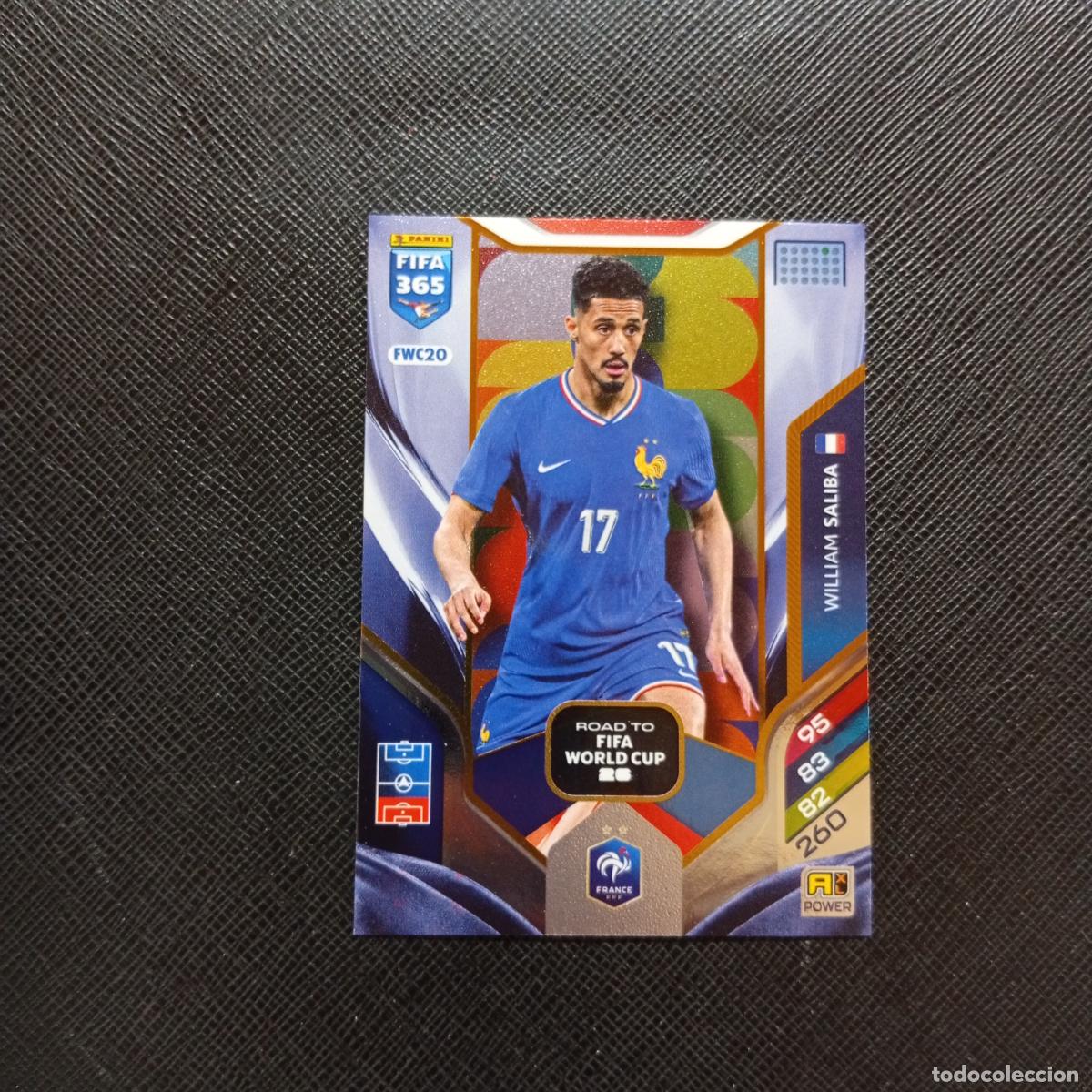 Cromos de f&uacute;tbol: FWC20 SALIBA FRANCIA ADRENALYN 2025 2026 FIFA 365 CROMO FUTBOL 25 26 - A215 PG52