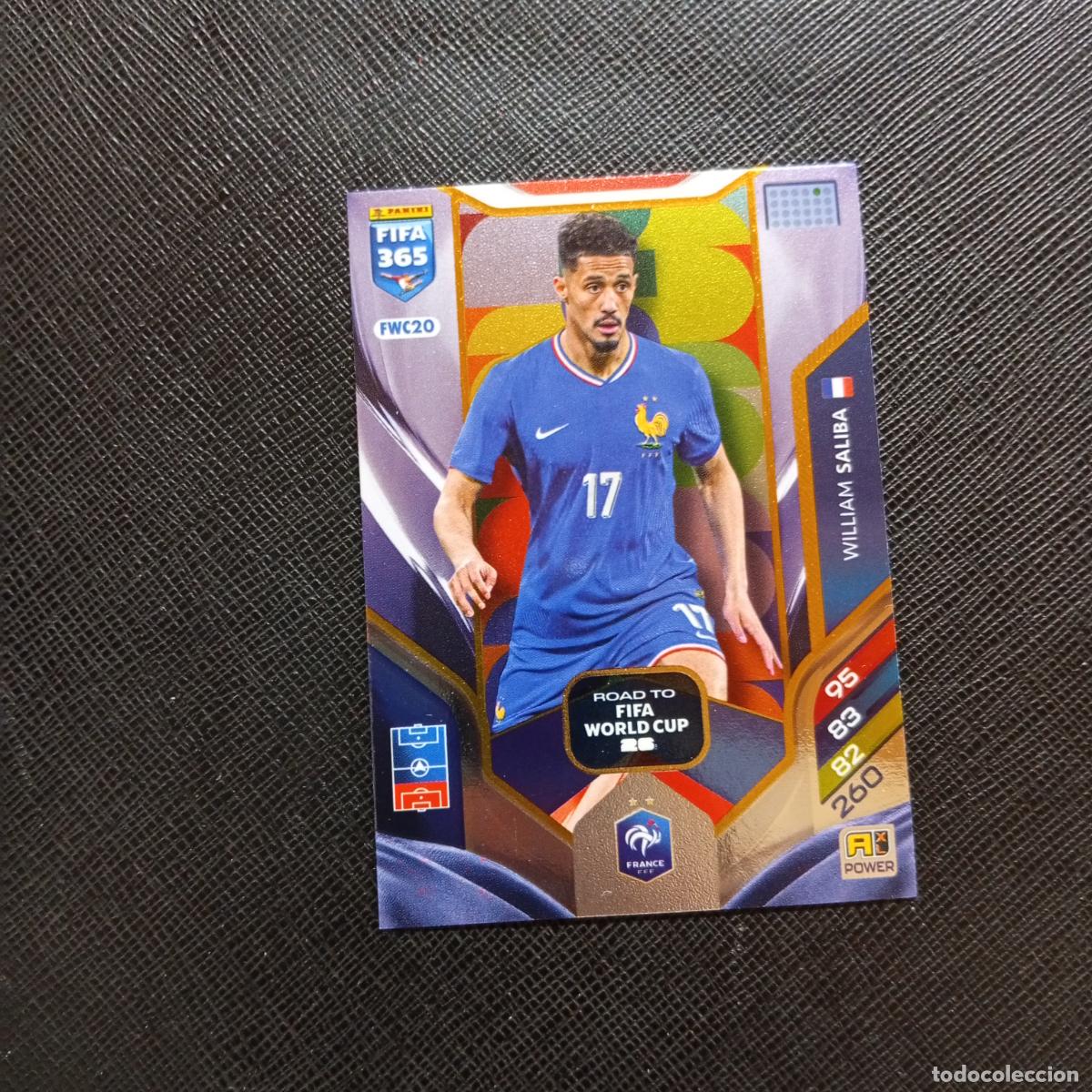 Cromos de f&uacute;tbol: FWC20 SALIBA FRANCIA ADRENALYN 2025 2026 FIFA 365 CROMO FUTBOL 25 26 - A215 PG52 B
