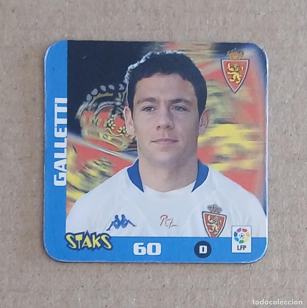 Cromos de f&uacute;tbol: STAK n&ordm; 60 GALLETTI REAL ZARAGOZA STAKS LA RAZ&Oacute;N LIGA 2003-2004 DE PANINI.