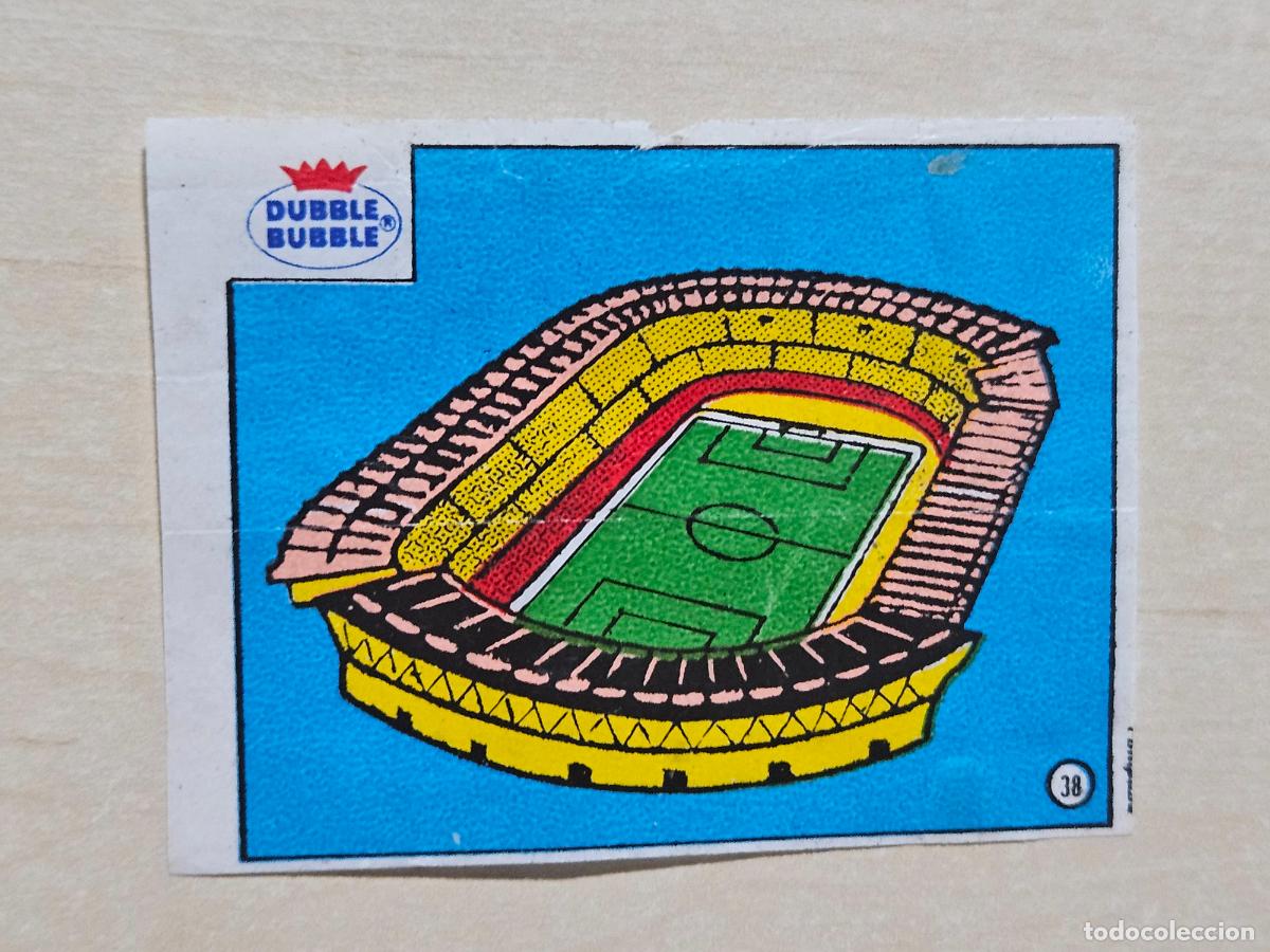 Cromos de f&uacute;tbol: CROMO N&ordm; 38 ESTADIO BALAIDOS - CHICLE DUBBLE BUBBLE FUTBOL MUNDIAL - CHEWING GUM - EXCELENTE