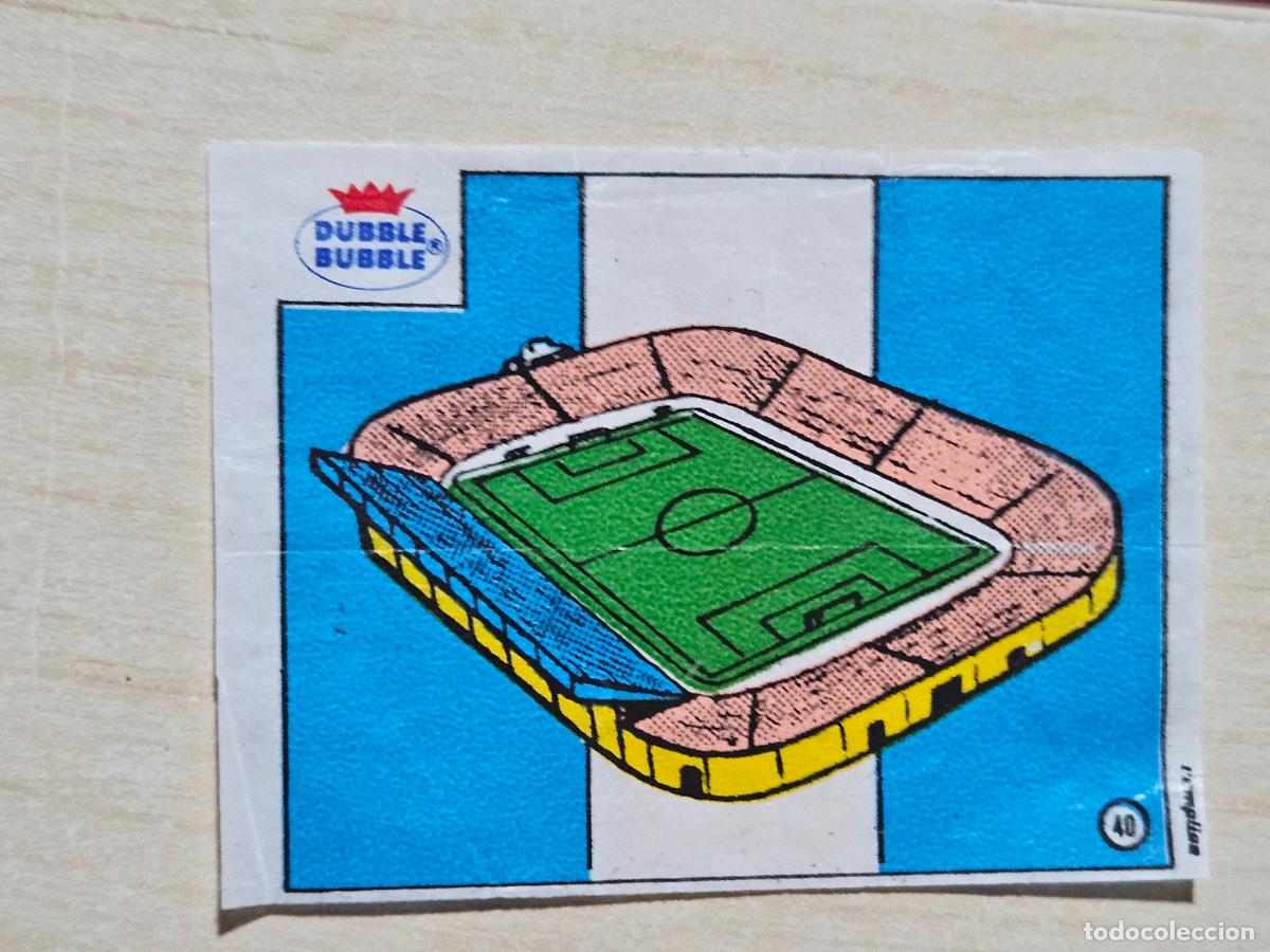 Cromos de f&uacute;tbol: CROMO N&ordm; 40 ESTADIO LA ROSALEDA - CHICLE DUBBLE BUBBLE FUTBOL MUNDIAL - CHEWING GUM - EXCELENTE