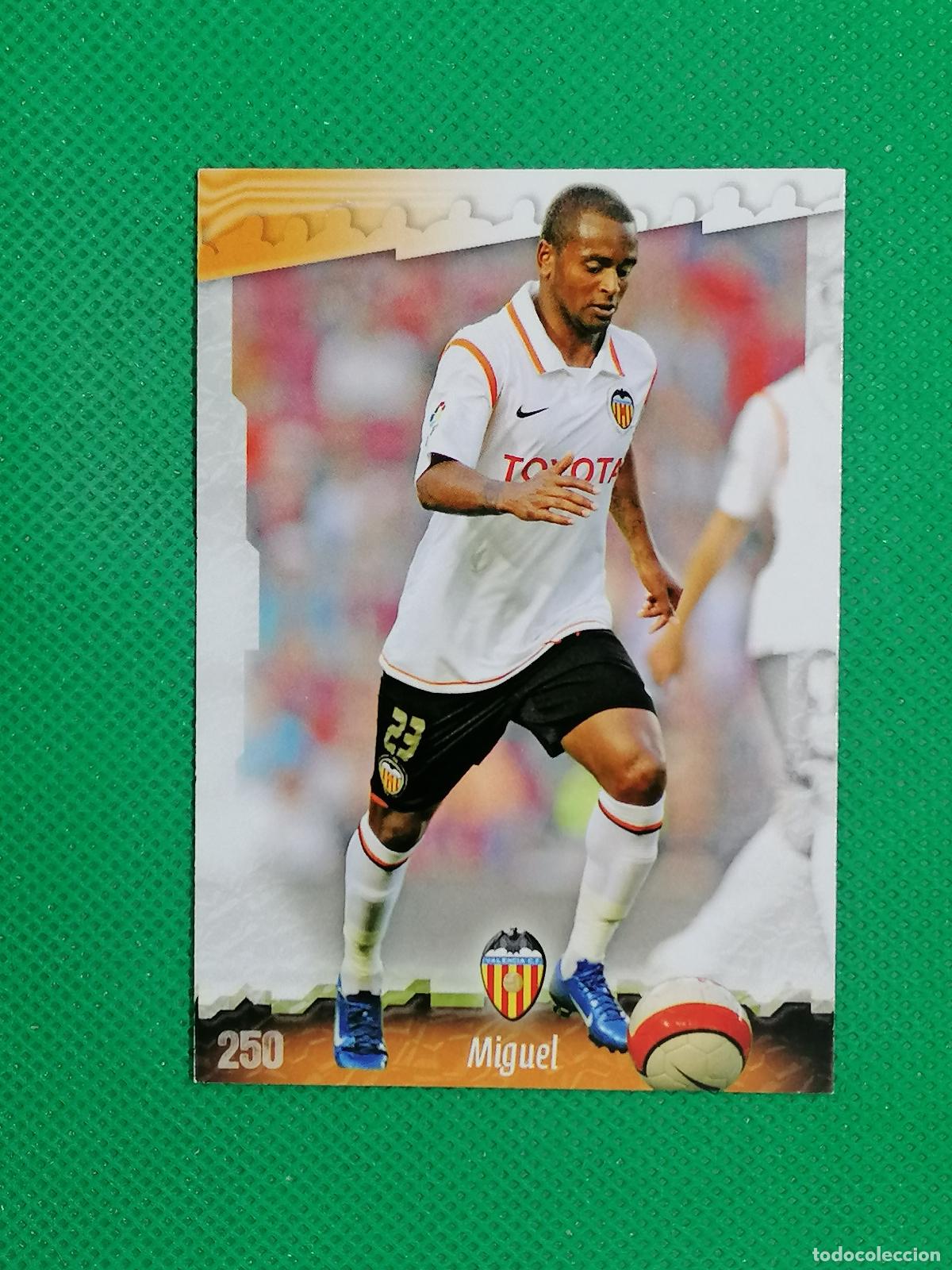 Cromos de f&uacute;tbol: 250 MIGUEL VALENCIA ⚽ MUNDICROMO LAS FICHAS DE LA LIGA 08 09 2008 2009 ⚽