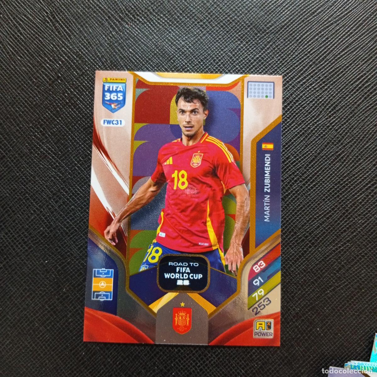 Cromos de f&uacute;tbol: FWC31 ZUBIMENDI ESPA&Ntilde;A ADRENALYN 2025 2026 FIFA 365 CROMO FUTBOL 25 26 - A215 PG51