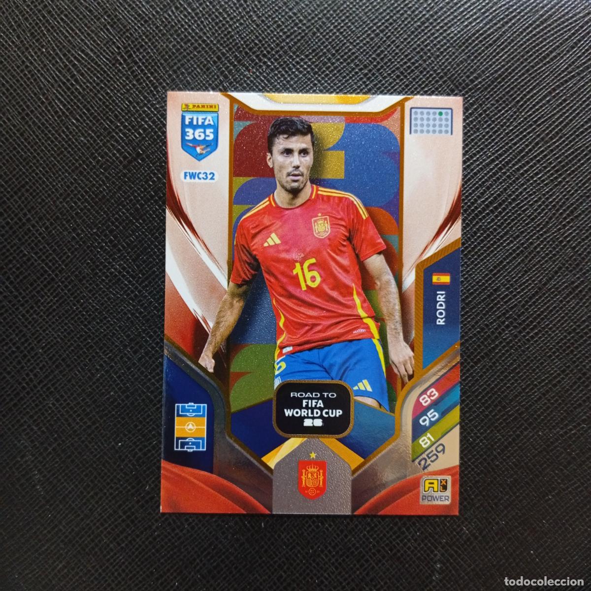 Cromos de f&uacute;tbol: FWC32 RODRI ESPA&Ntilde;A ADRENALYN 2025 2026 FIFA 365 CROMO FUTBOL 25 26 - A215 PG51